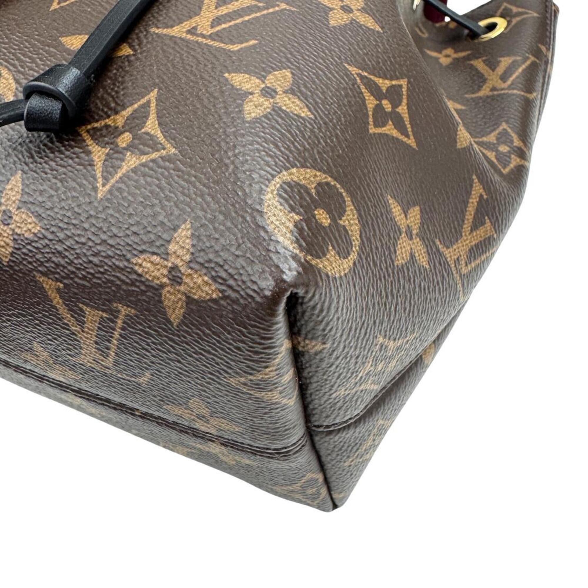 Louis Vuitton Monogram Brown Noir Monogram Leather Backpack (Pre-Owned)
