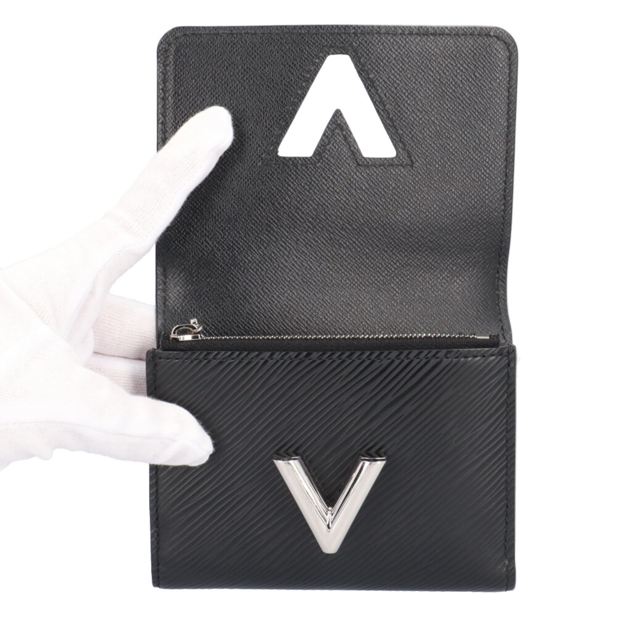 Louis Vuitton Epi Black Epi Leather Wallet (Tri-Fold) (Pre-Owned)
