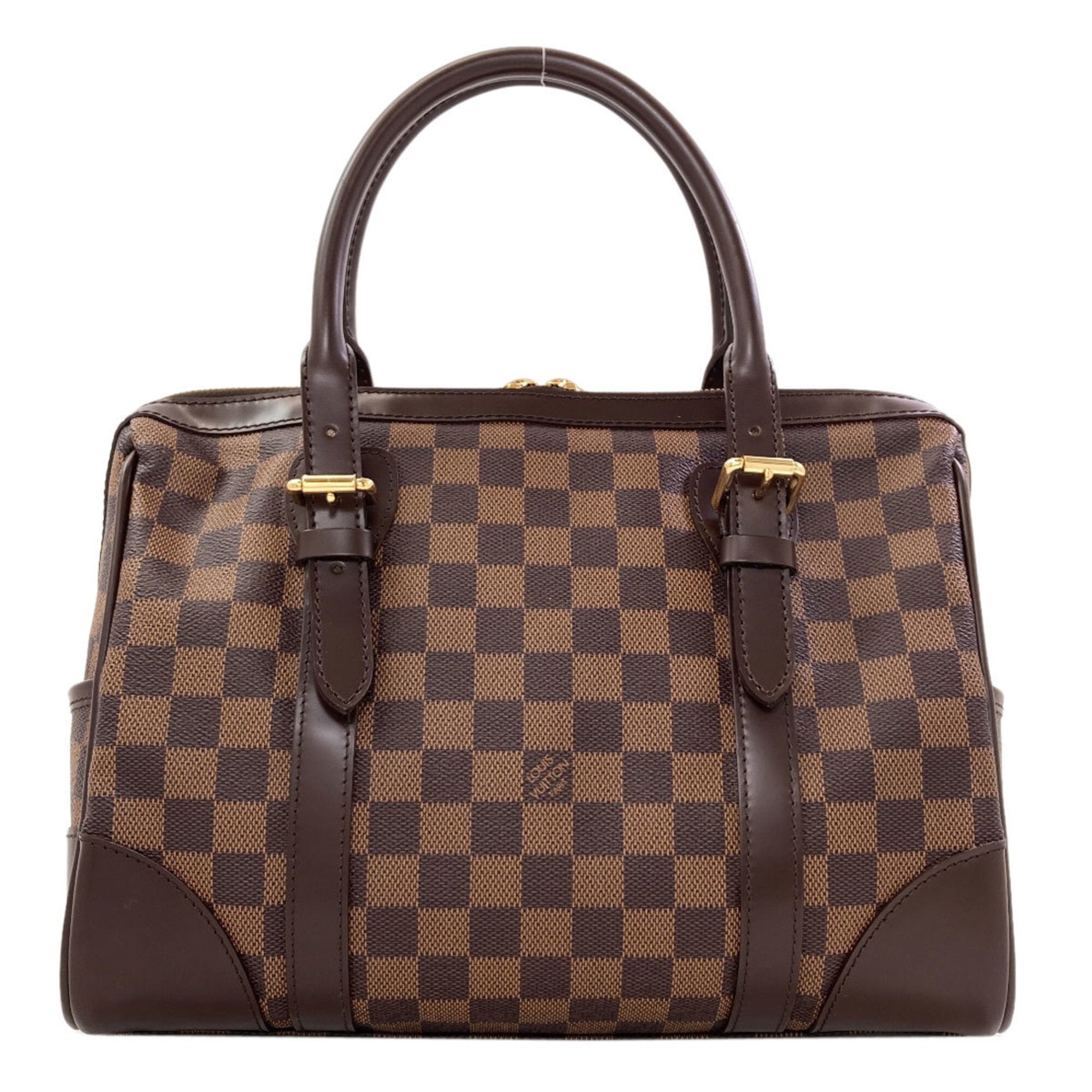Louis Vuitton Damier Canvas Ebene Damier Canvas Boston Bag (Pre-Owned)