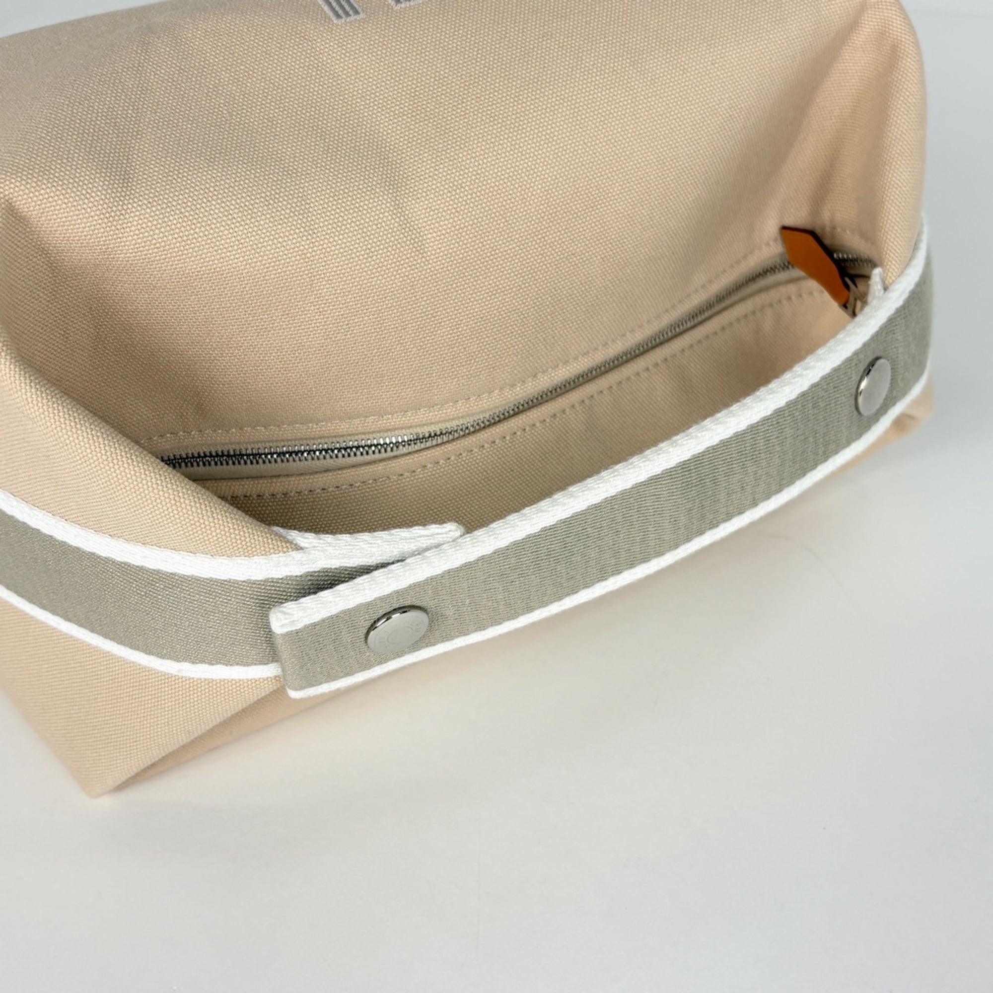 Hermes Beige Cotton Handbag Pouch (Pre-Owned)