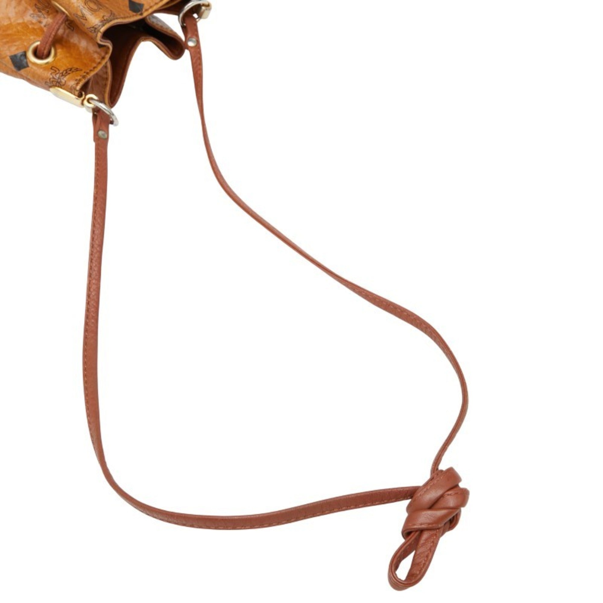 Mcm Brown Pvc Leather Shoulder Bag (Pre-Owned)