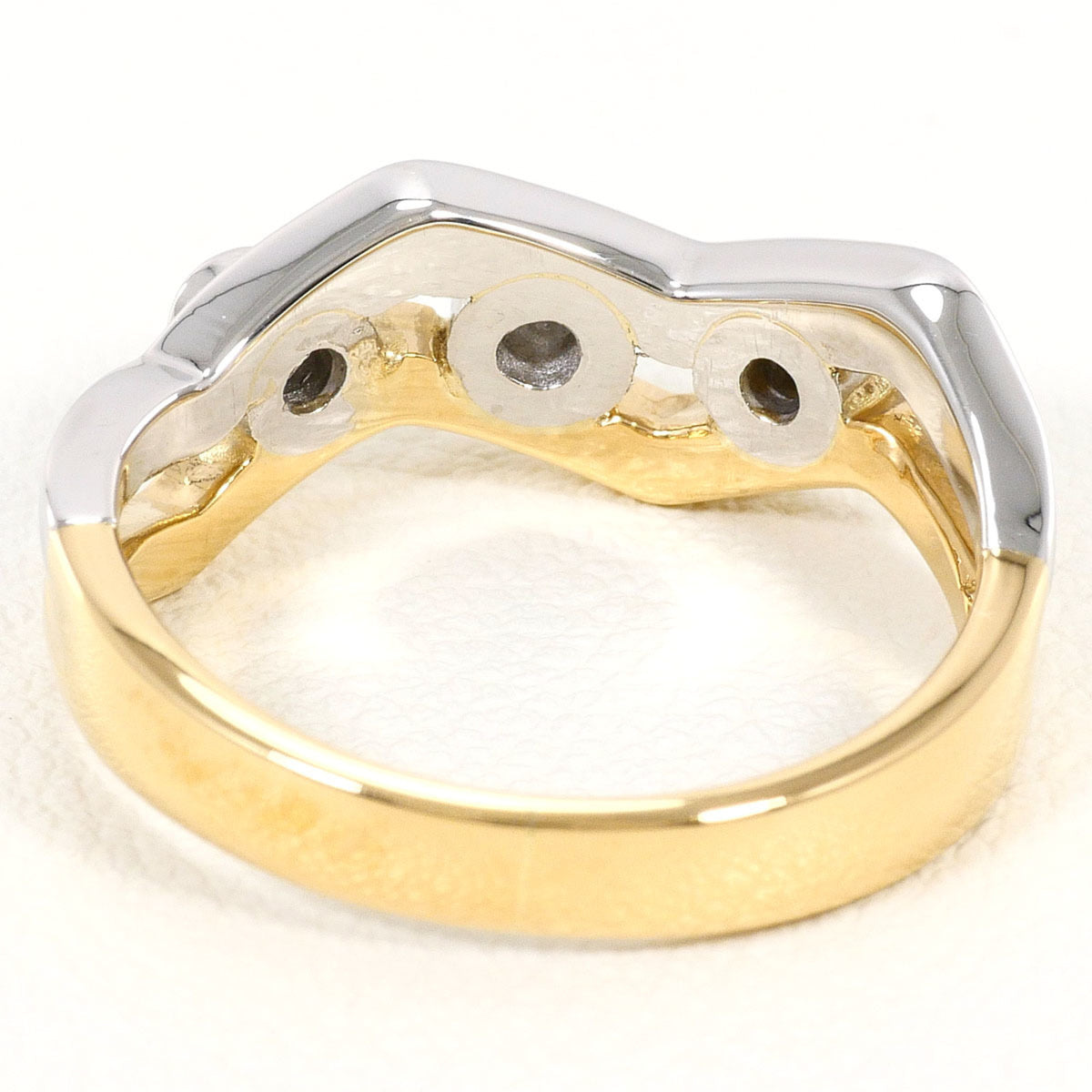 Unbranded Platinum Yellow Gold Yellow Gold (18K) Platinum 900 Band Ring (Pre-Owned)