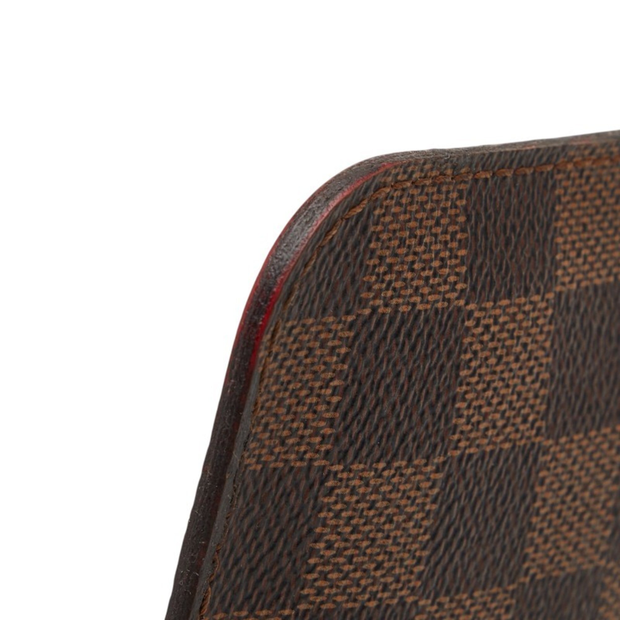 Louis Vuitton Damier Brown Pvc Leather Handbag Pouch (Pre-Owned)