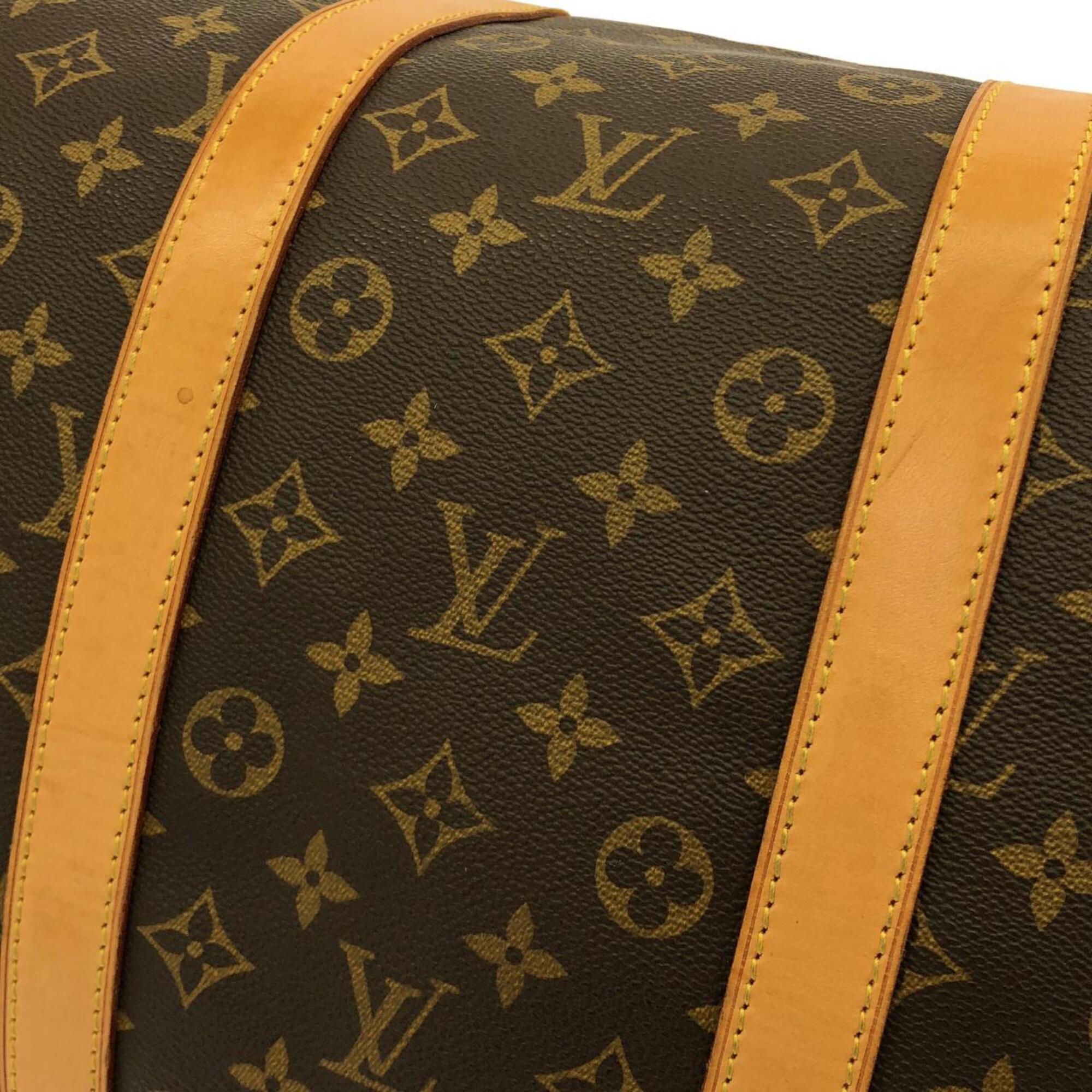 Louis Vuitton Monogram Marron Coated Canvas Boston Bag (Pre-Owned)