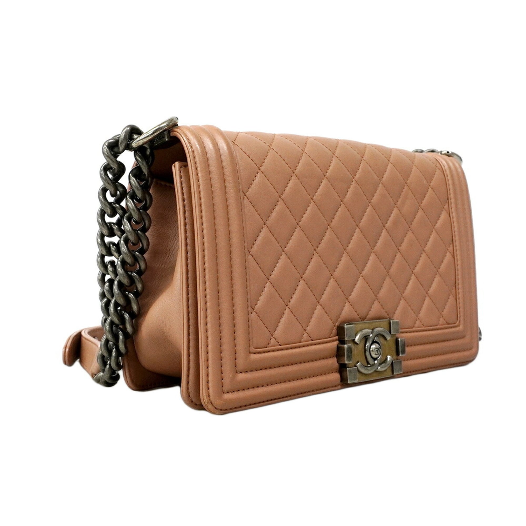 Chanel Pink Leather Shoulder Bag (Pre-Owned)