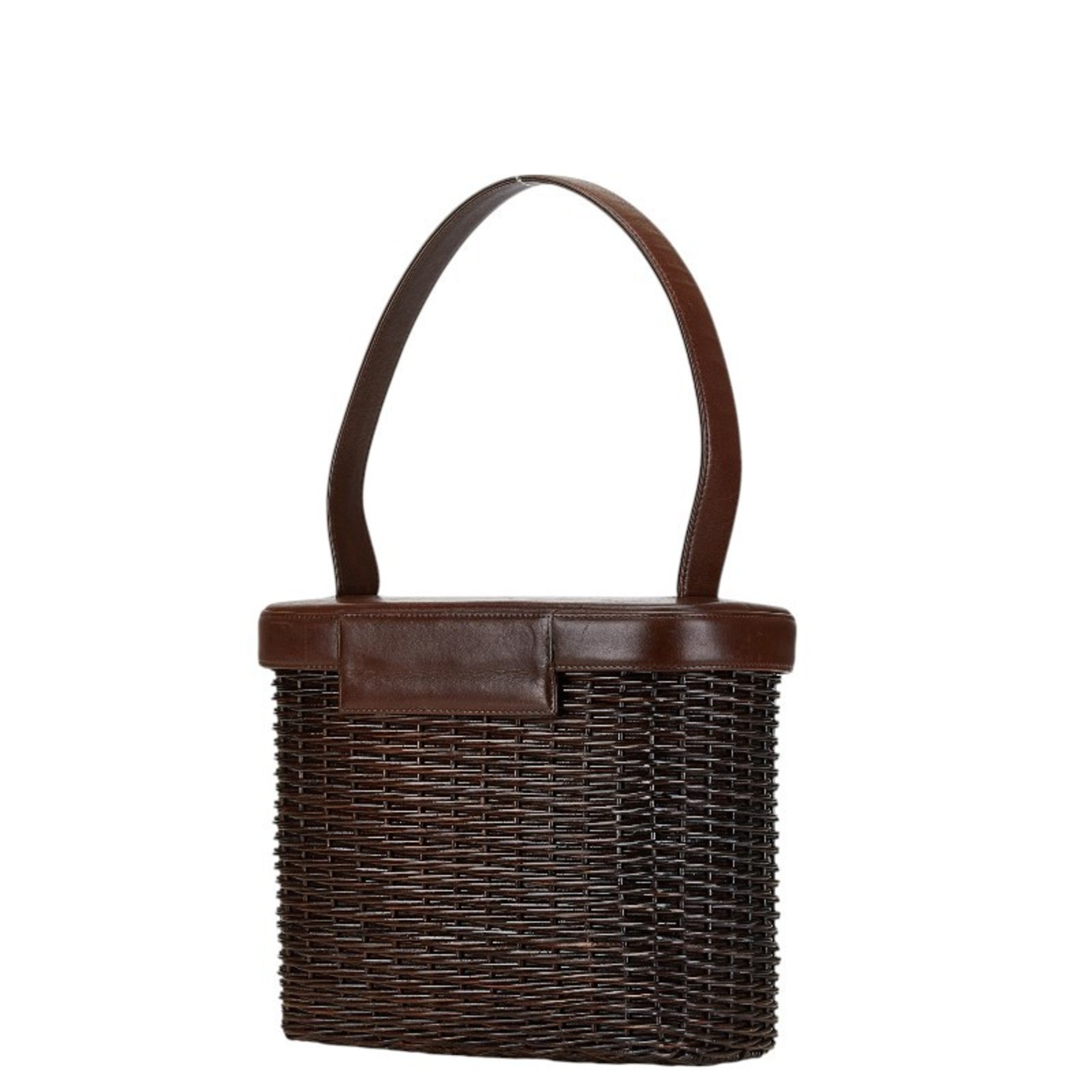 Chanel Brown Leather Handbag (Pre-Owned)