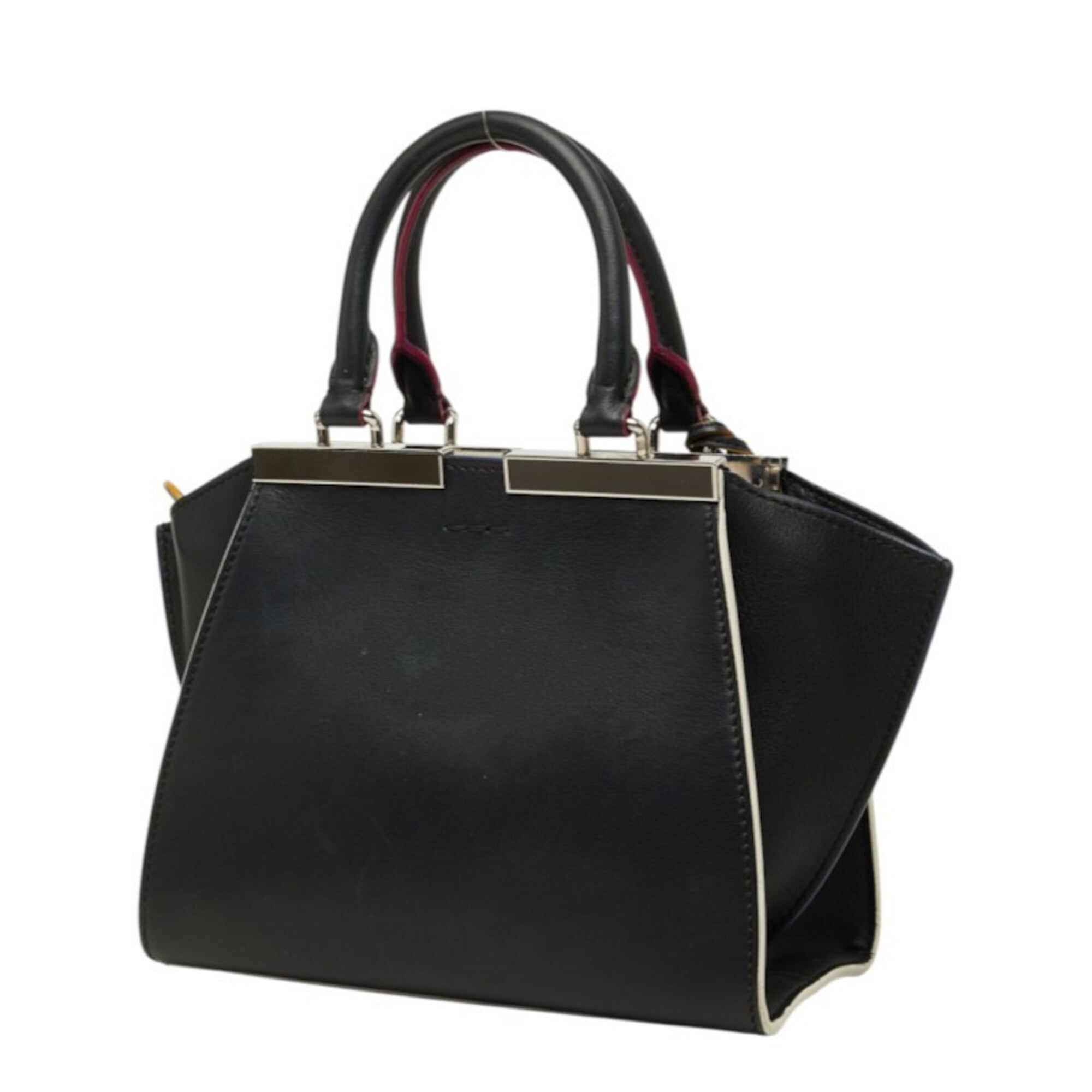 Fendi Black Leather Handbag Shoulder Bag (Pre-Owned)