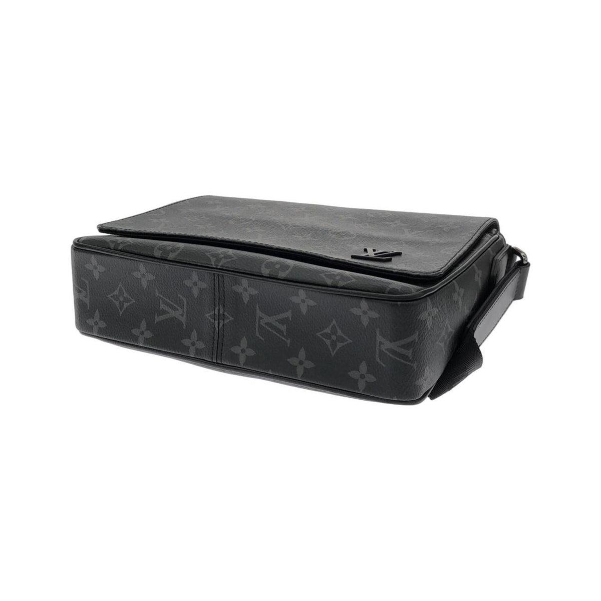 Louis Vuitton Black Coated Canvas Shoulder Bag (Pre-Owned)