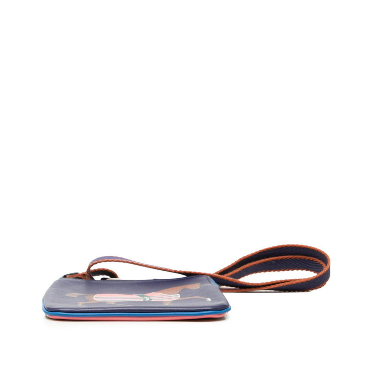 Hermes Multi-Color Navy Swift Leather Handbag Pouch Shoulder Bag (Pre-Owned)