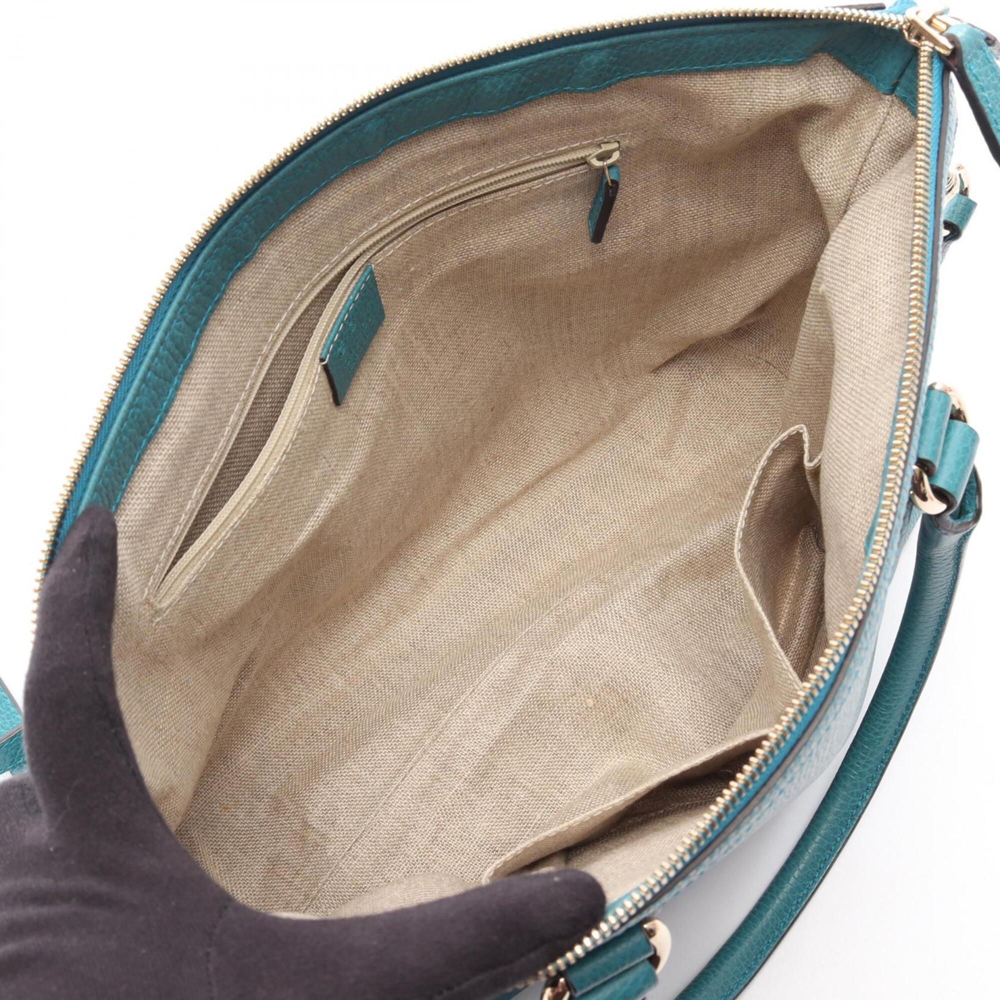 Gucci Blue Leather Handbag (Pre-Owned)