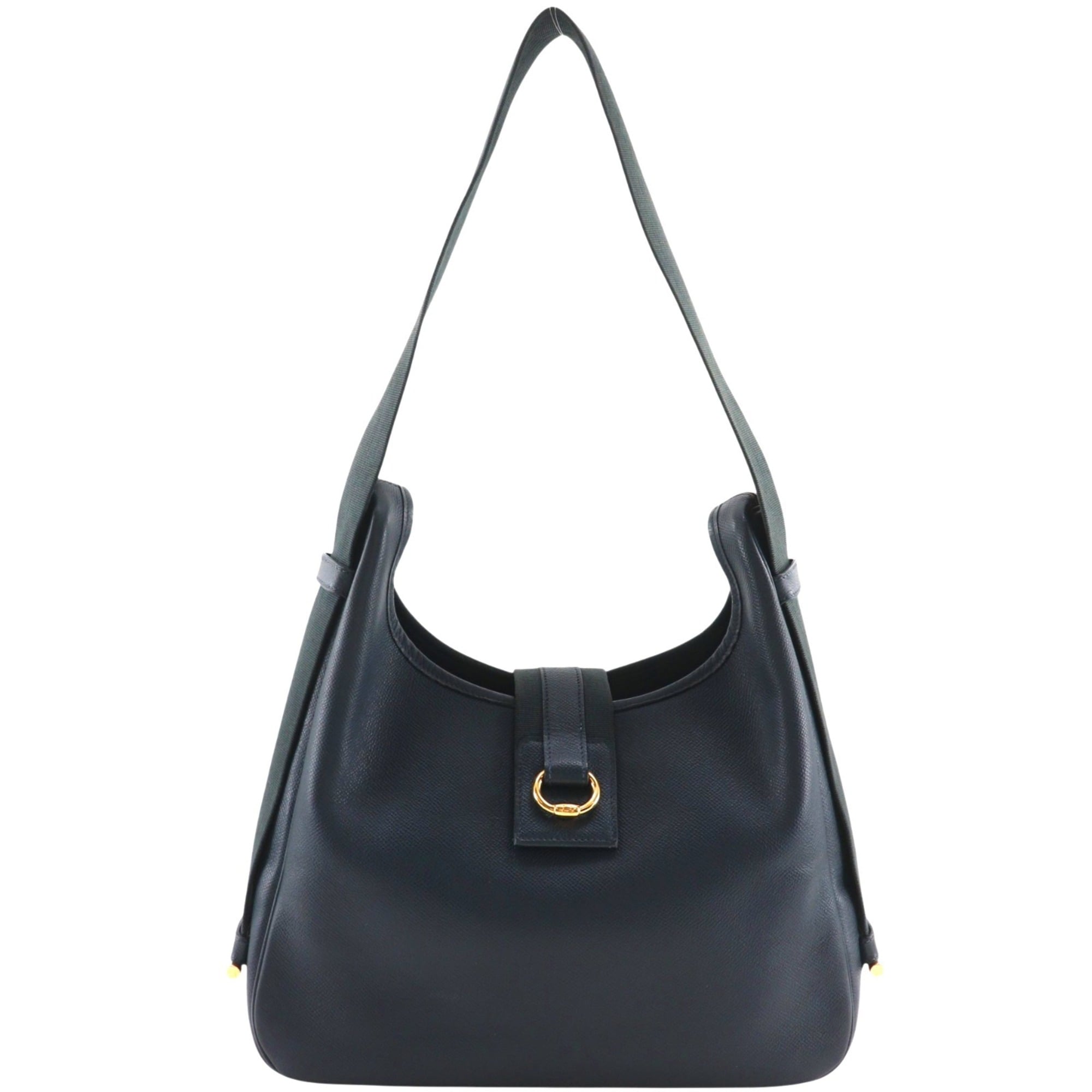 Hermes Black Courchevel Leather Shoulder Bag (Pre-Owned)