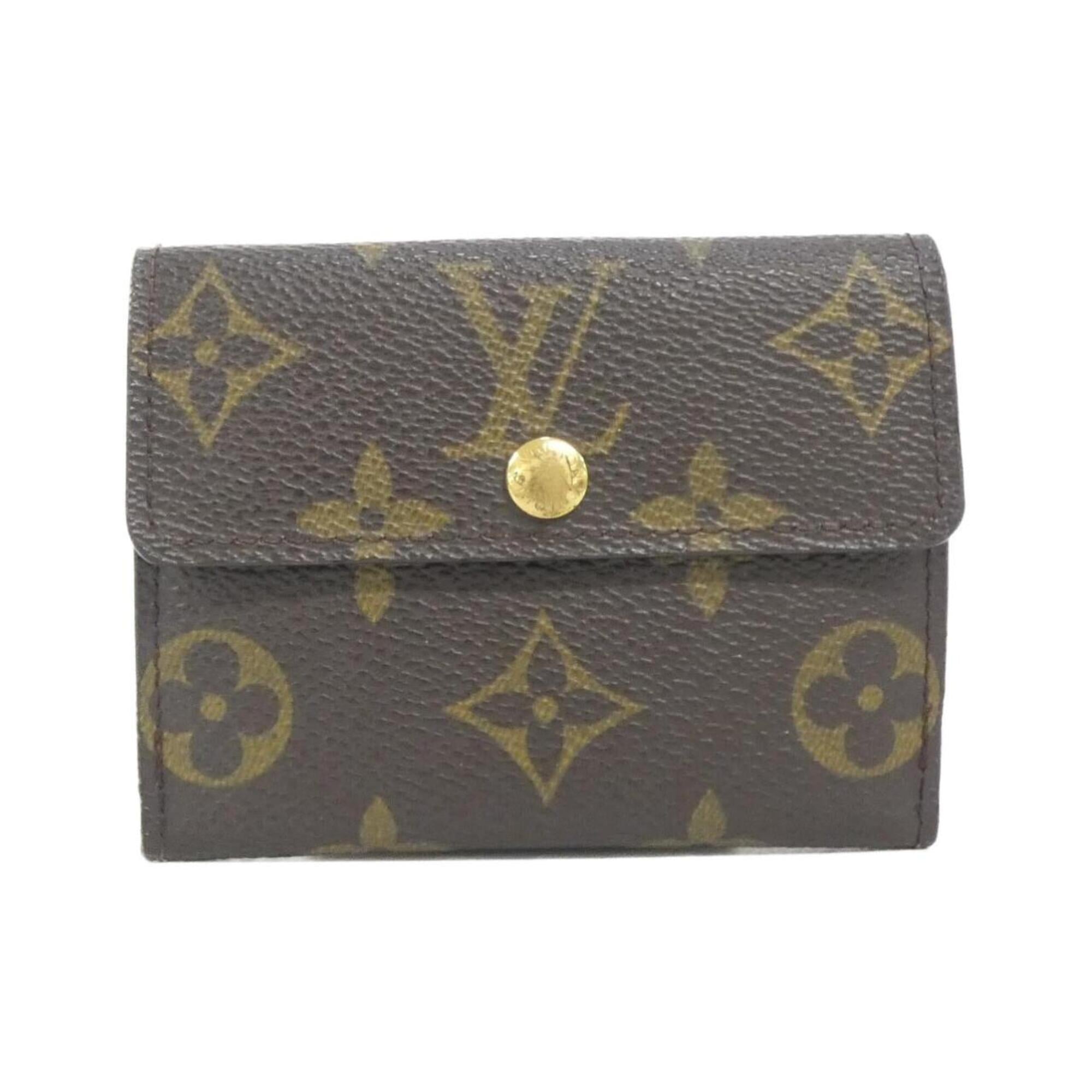 Louis Vuitton Marron Coated Canvas Coin Purse/Coin Case (Pre-Owned)