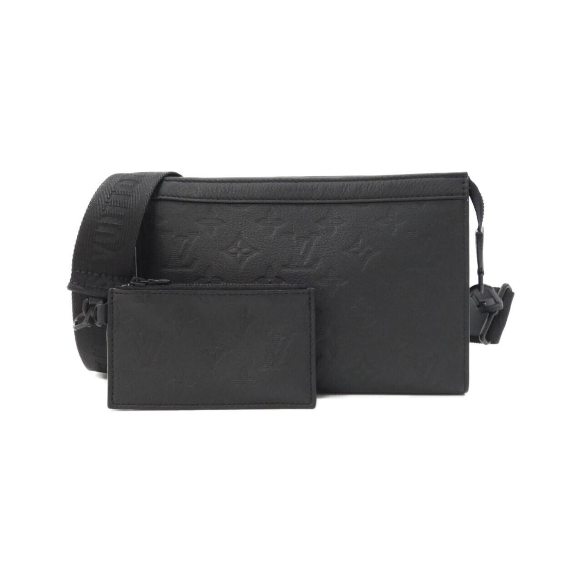 Louis Vuitton Monogram Shadow Black Monogram Shadow Shoulder Bag (Pre-Owned)
