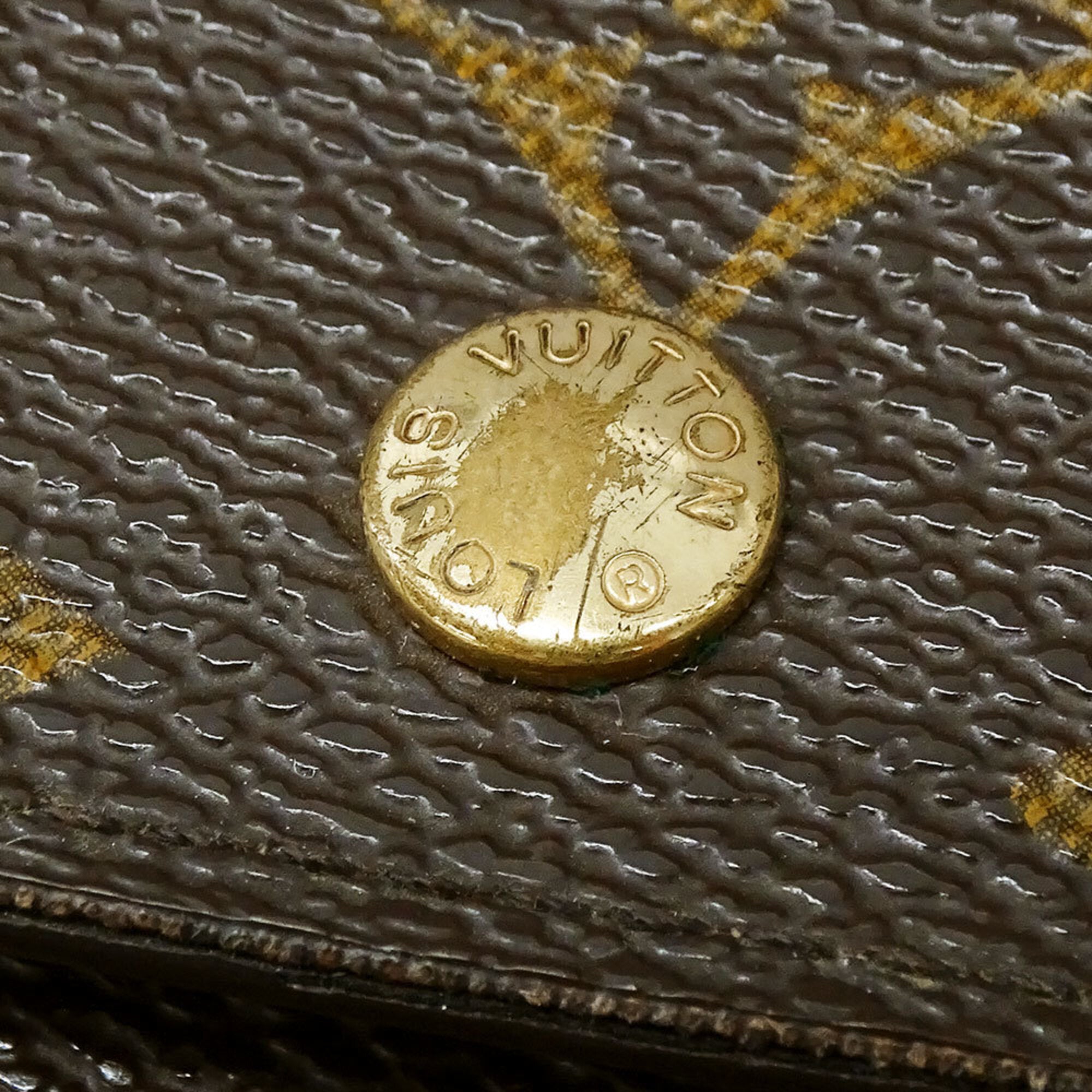 Louis Vuitton Brown Galle Monogram Monogram Wallet (Tri-Fold) (Pre-Owned)