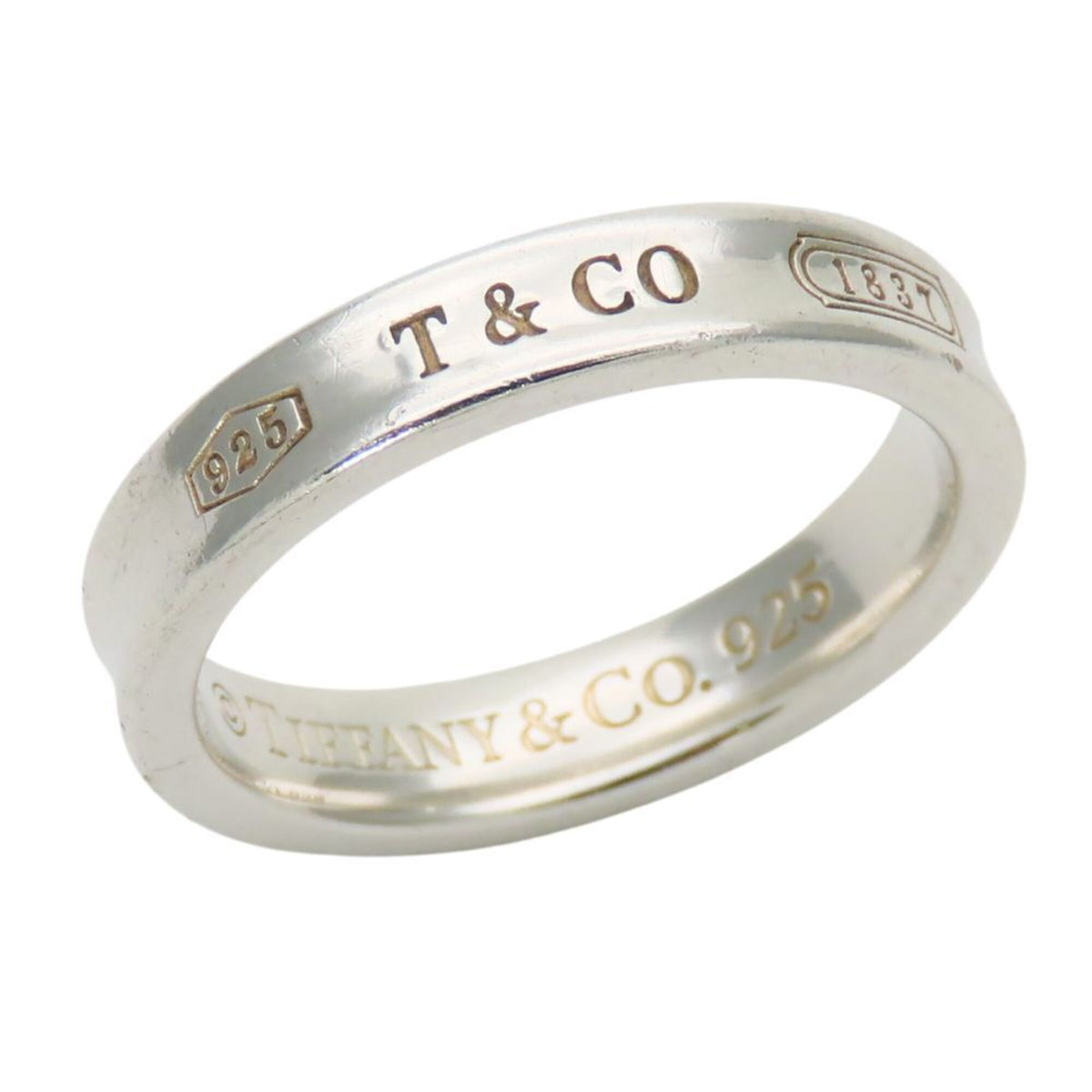 Tiffany Silver Aluminum Silver 925 Band Ring (Pre-Owned)