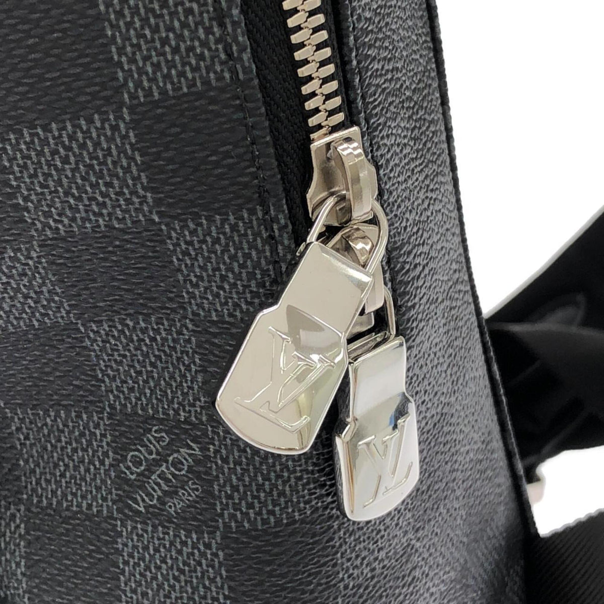 Louis Vuitton Dark Gray Graphite Coated Canvas Backpack (Pre-Owned)
