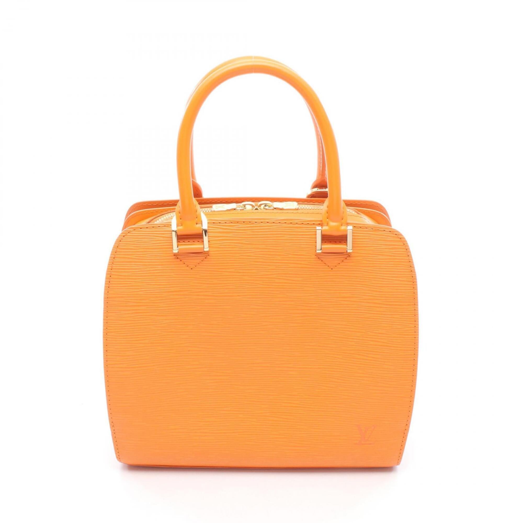 Louis Vuitton Mandarin Orange Leather Handbag (Pre-Owned)