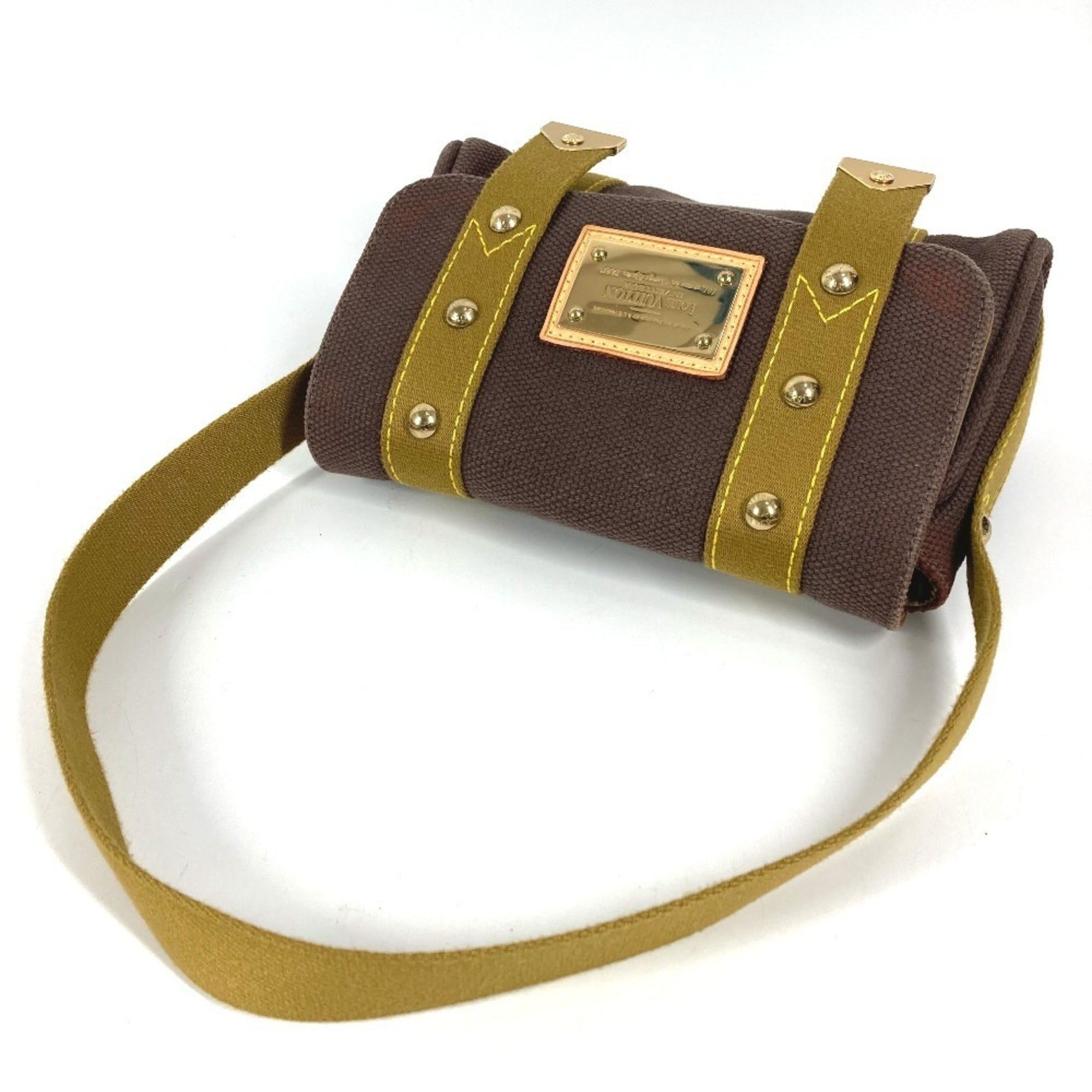 Louis Vuitton Brown Canvas Pochette Shoulder Bag (Pre-Owned)