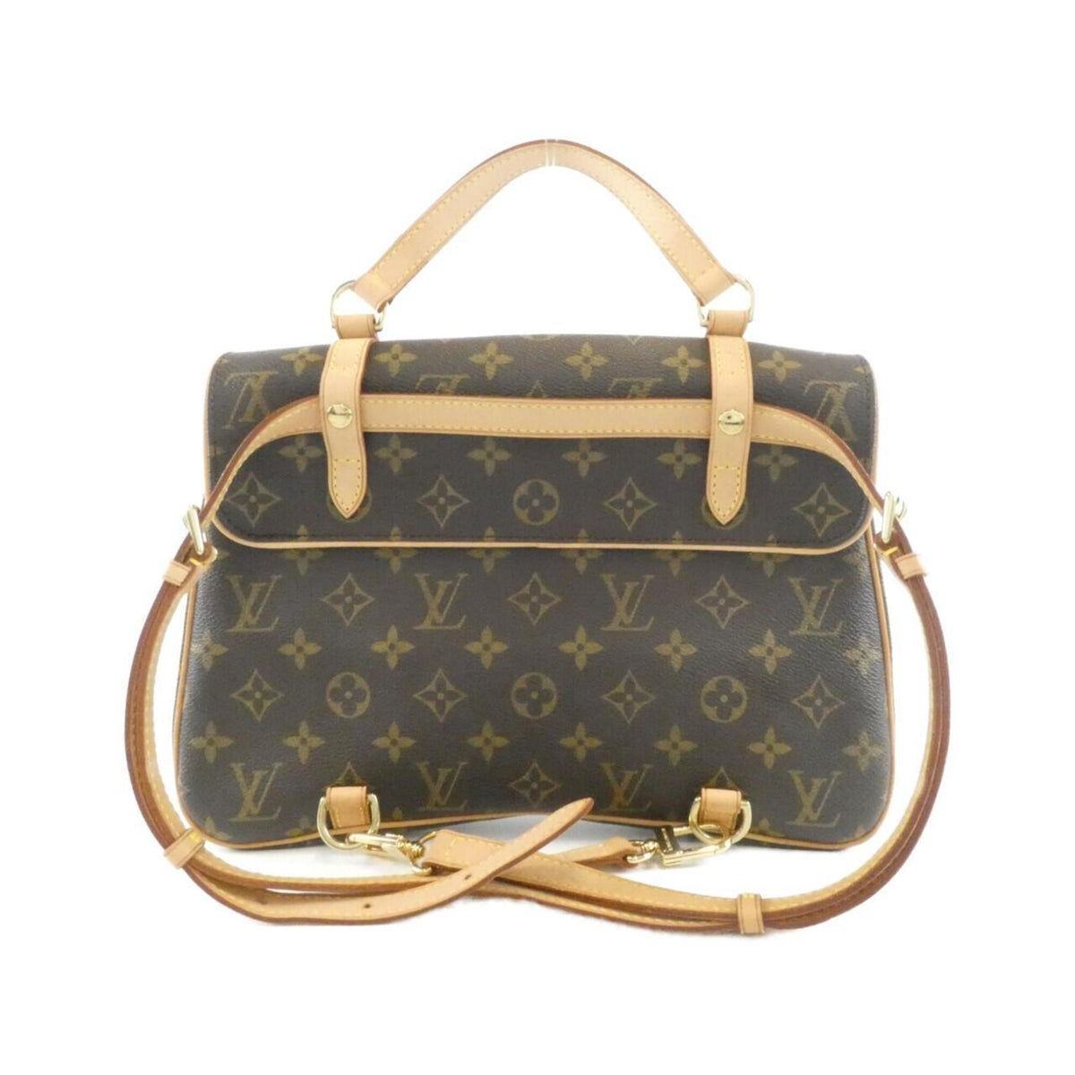 Louis Vuitton Marron Coated Canvas Backpack (Pre-Owned)