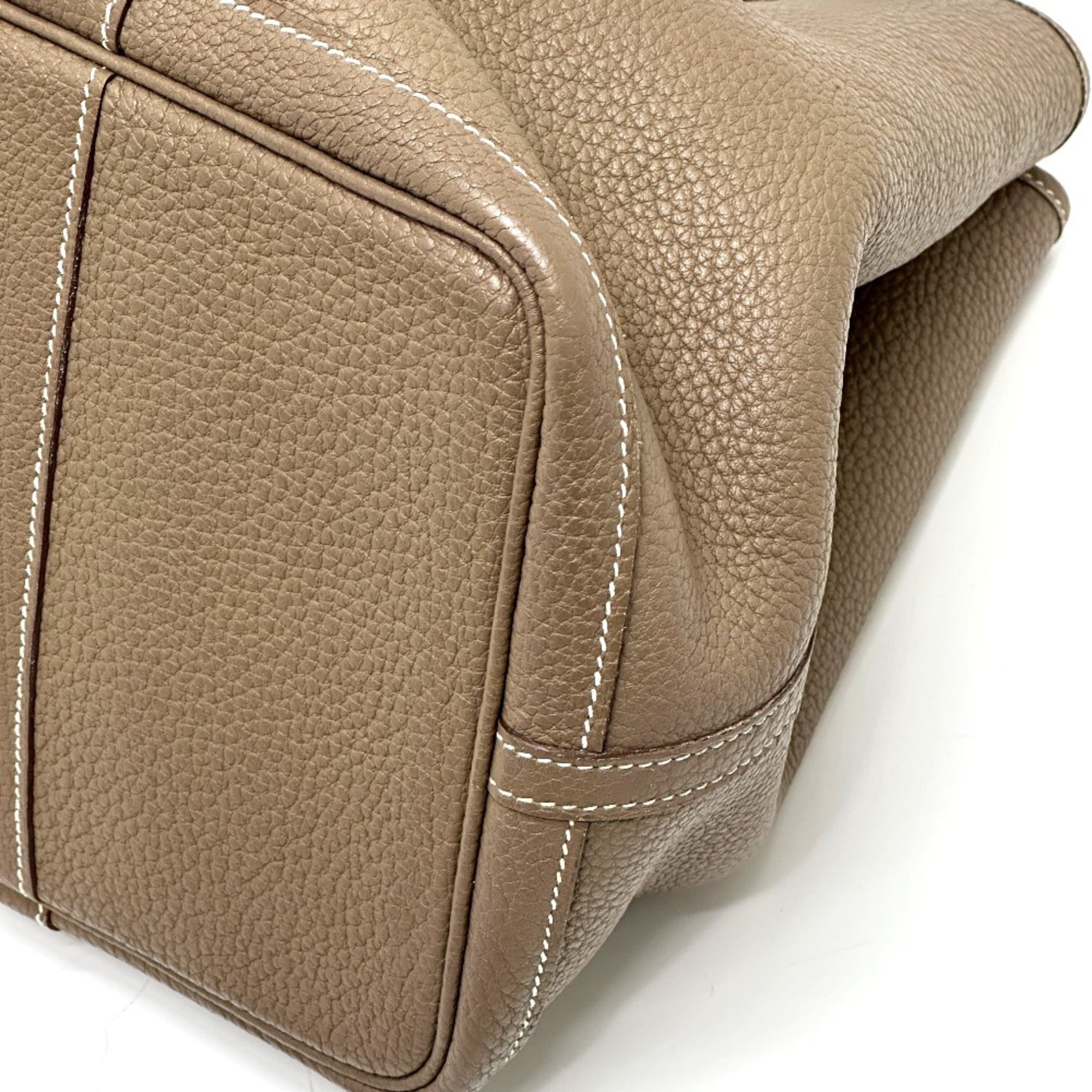 Hermes Beige Negonda Leather Handbag Tote Bag (Pre-Owned)