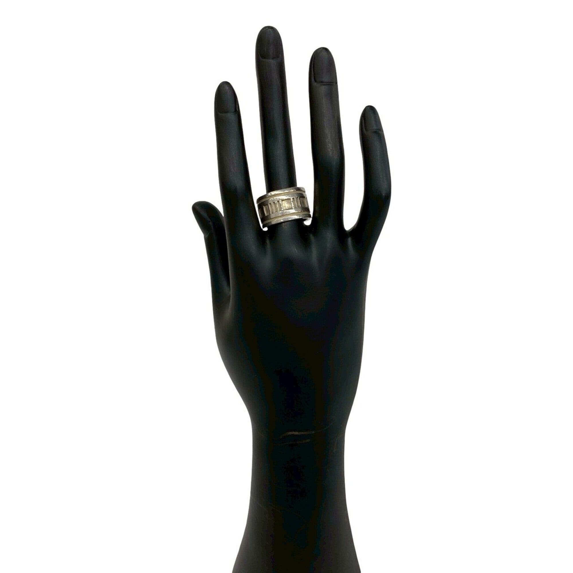 Tiffany Silver Silver 925 Band Ring (Pre-Owned)