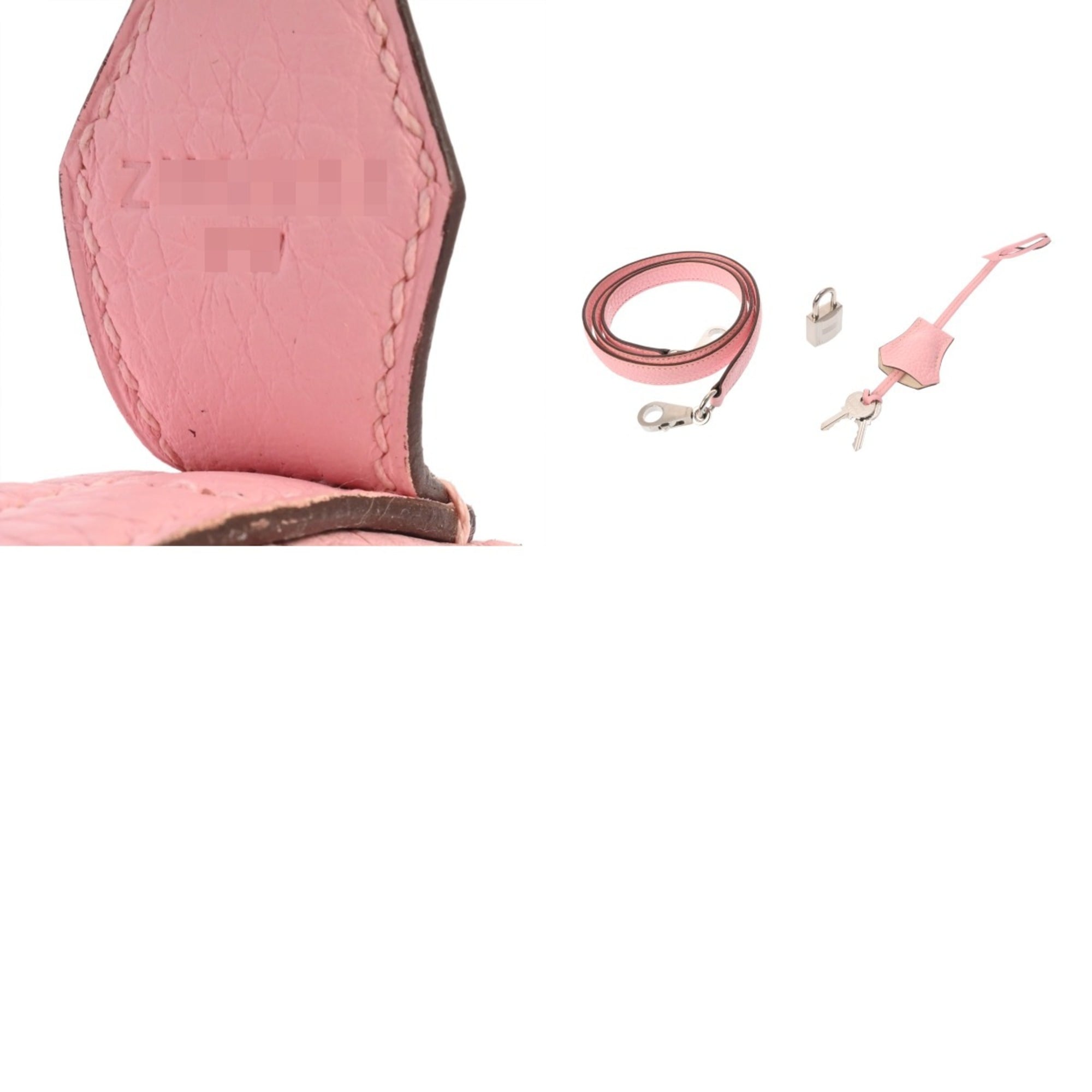 Hermes Bolide Rose Sakura Taurillon Clemence Leather Handbag (Pre-Owned)