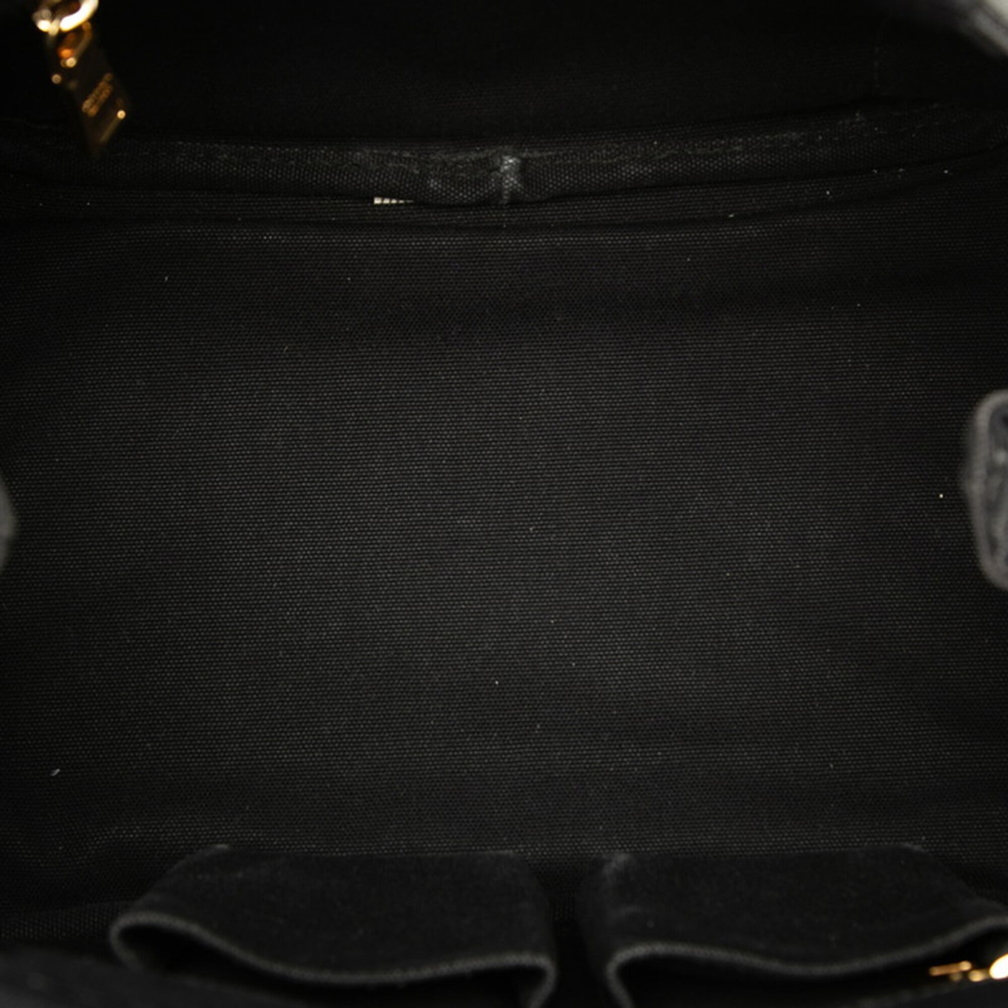 Prada Black Canapa Handbag Tote Bag (Pre-Owned)