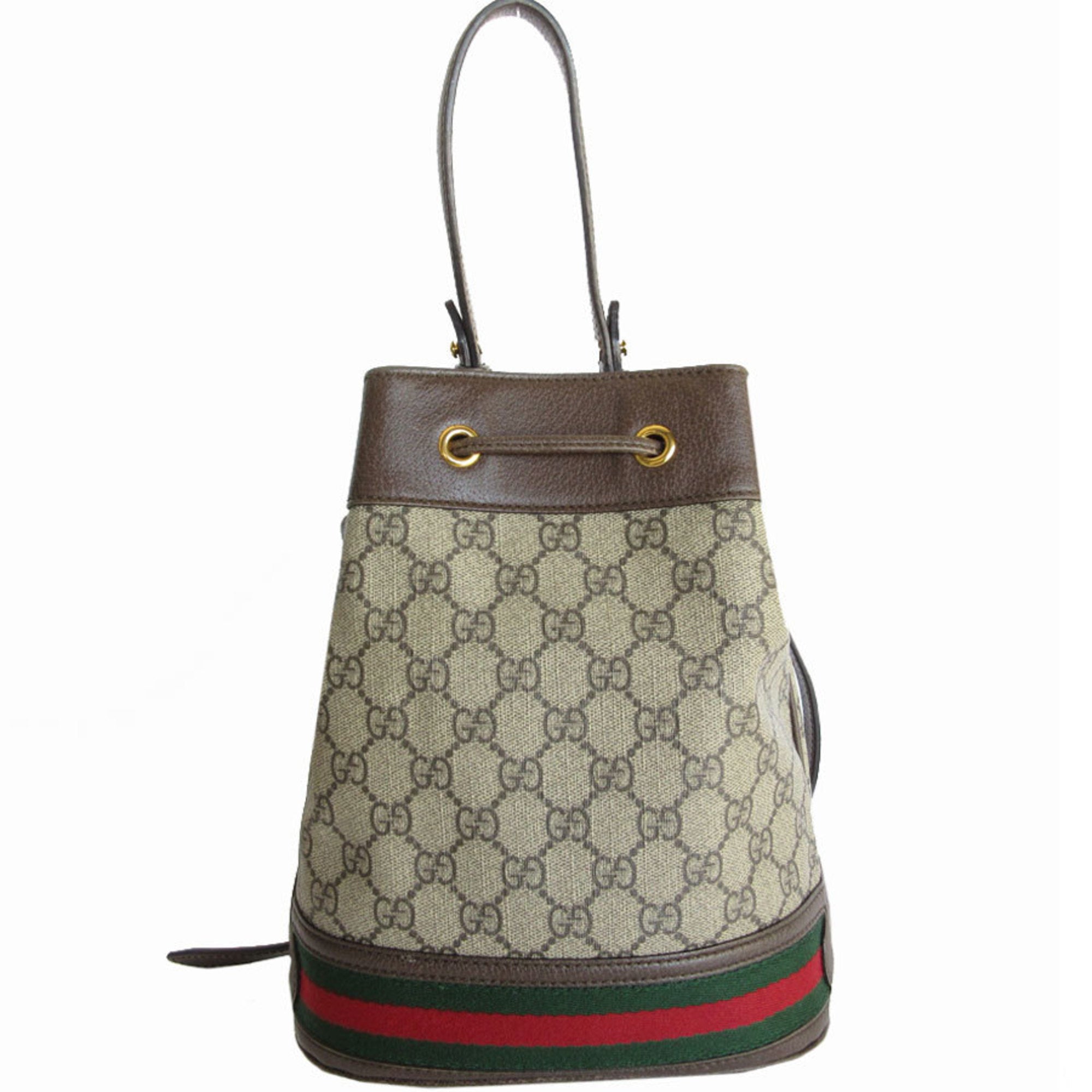 Gucci Brown Pvc Leather Handbag Shoulder Bag (Pre-Owned)