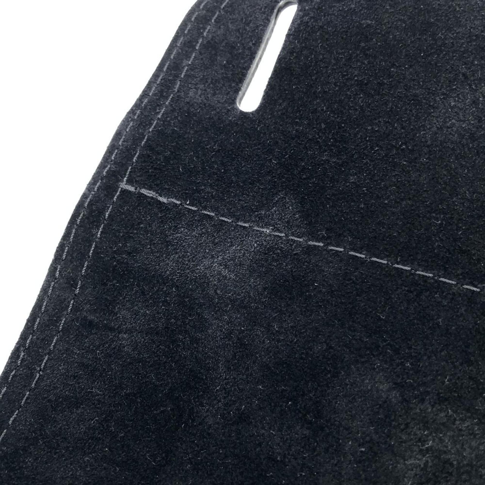 Louis Vuitton Black Suede Leather Backpack (Pre-Owned)