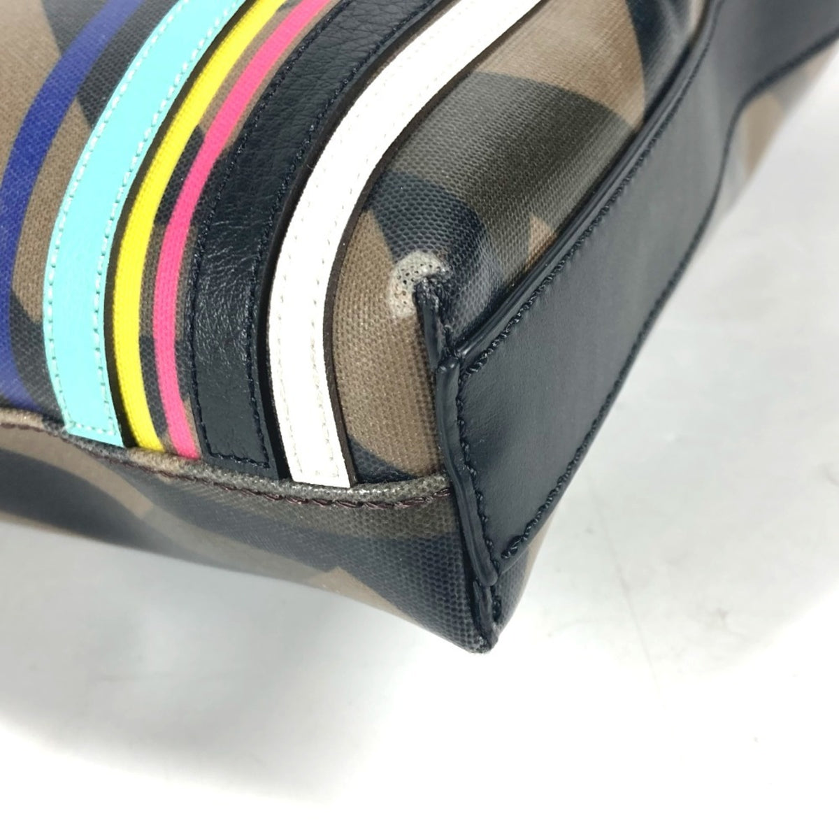 Fendi Brown Multi-Color Pvc Shoulder Bag (Pre-Owned)