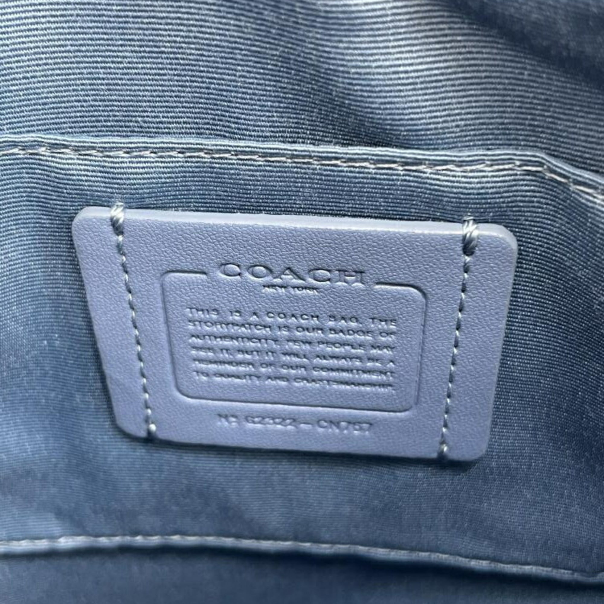 Coach Black Blue Shoulder Bag (Pre-Owned)