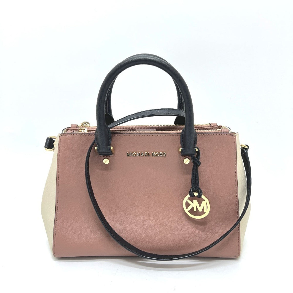 Michael Kors Black White Pvc Handbag (Pre-Owned)
