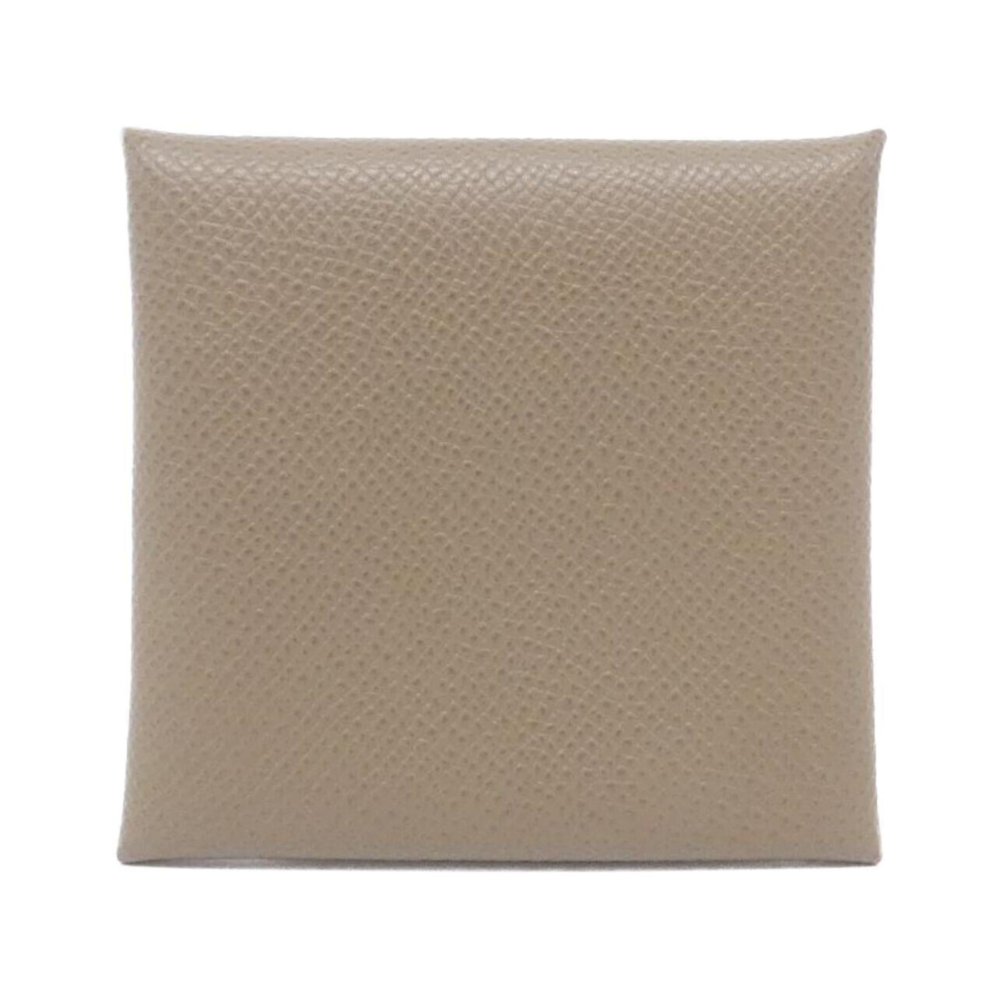Hermes Etoupe Gray Epsom Leather Coin Purse/Coin Case (Pre-Owned)