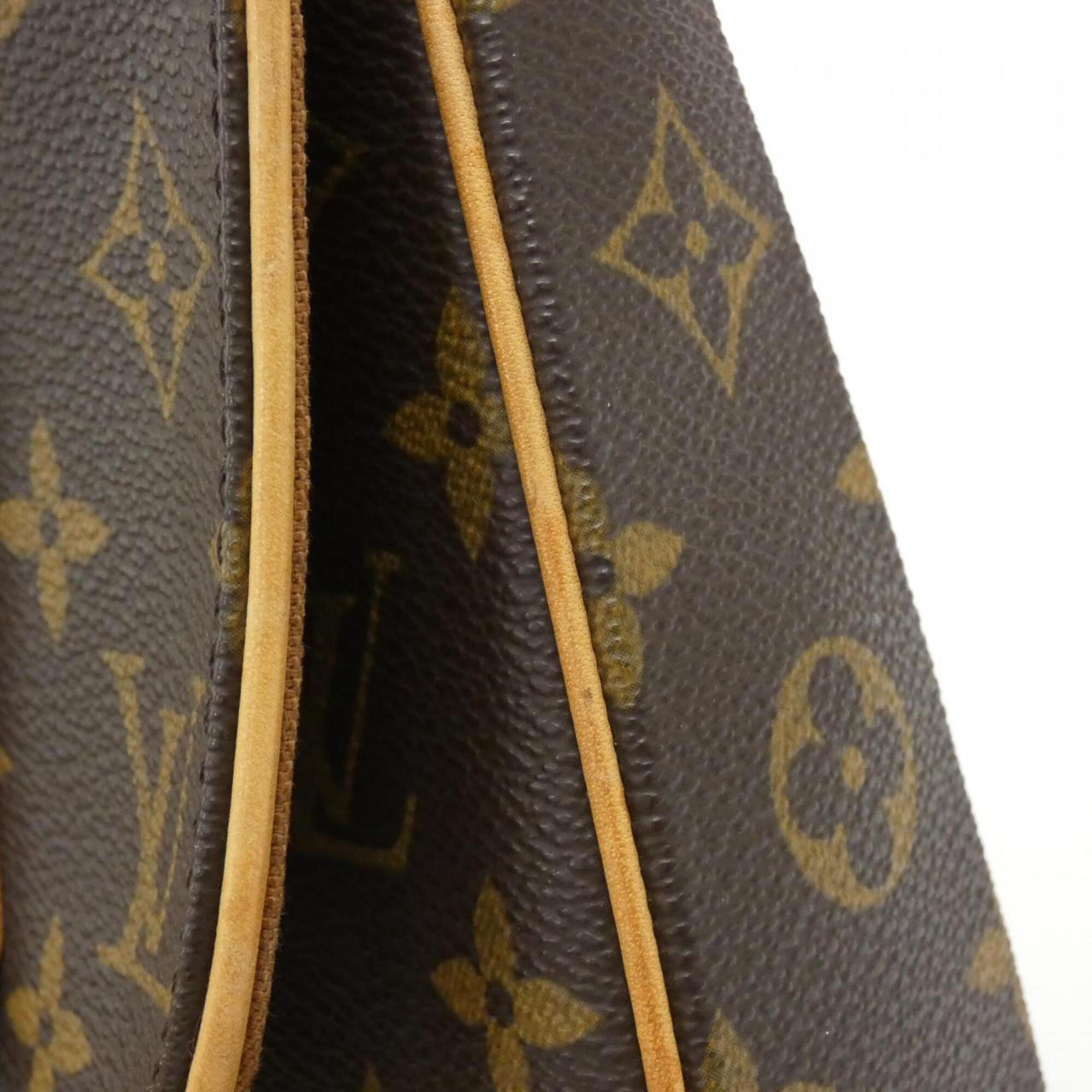 Louis Vuitton Monogram Marron Coated Canvas Backpack (Pre-Owned)