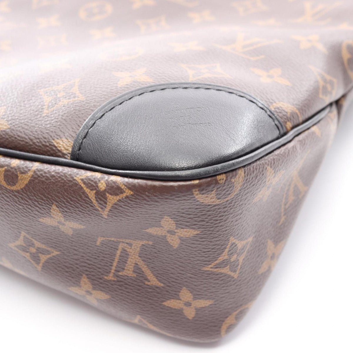 Louis Vuitton Black Brown Coated Canvas Pvc Monogram Leather Handbag Shoulder Bag (Pre-Owned)