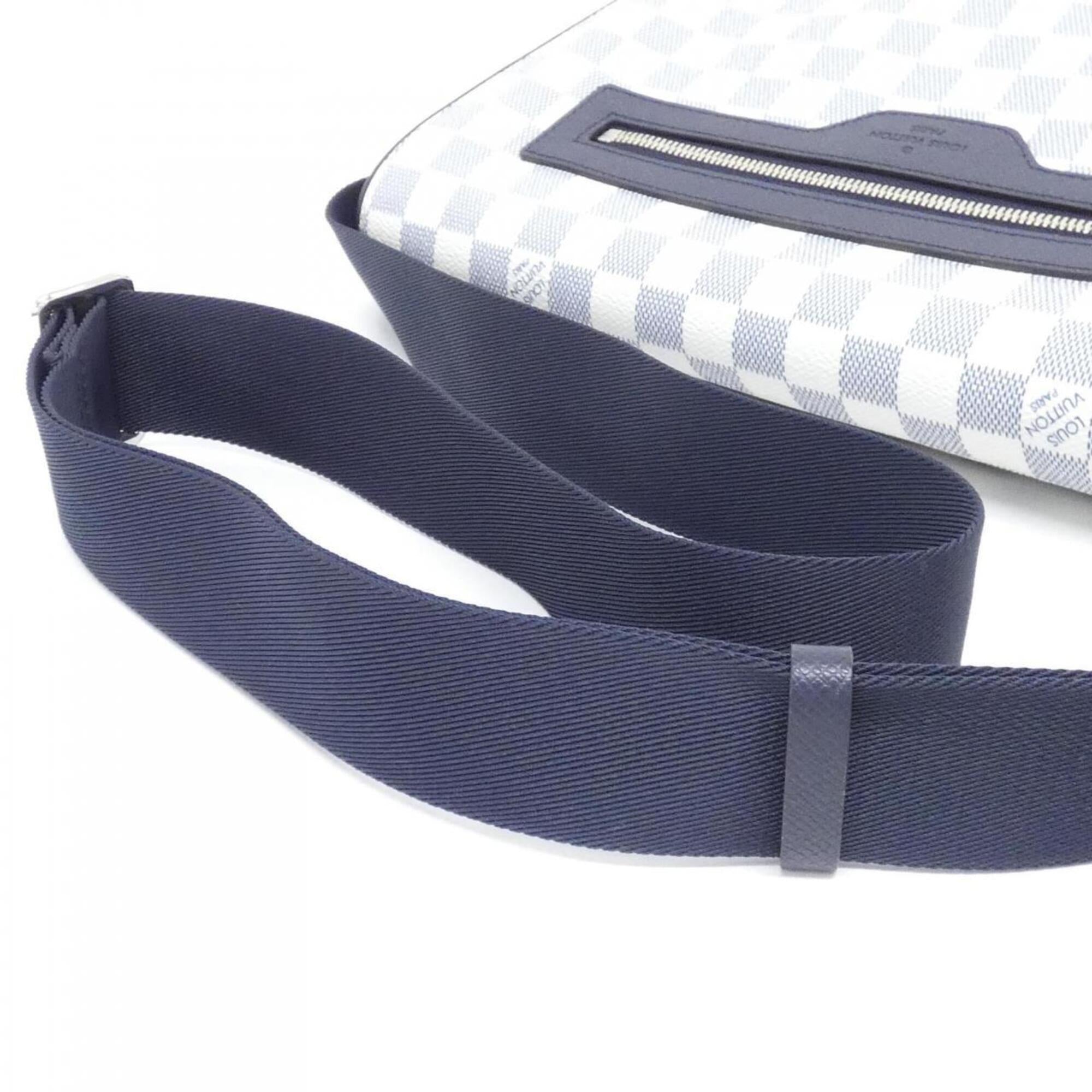 Louis Vuitton Cobalt White Coated Canvas Shoulder Bag (Pre-Owned)
