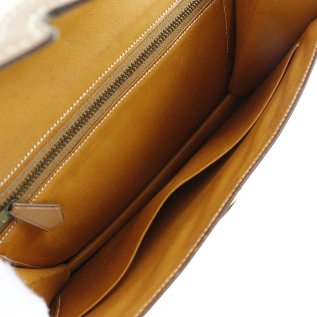 Hermes Canvas Shoulder Bag (Pre-Owned)
