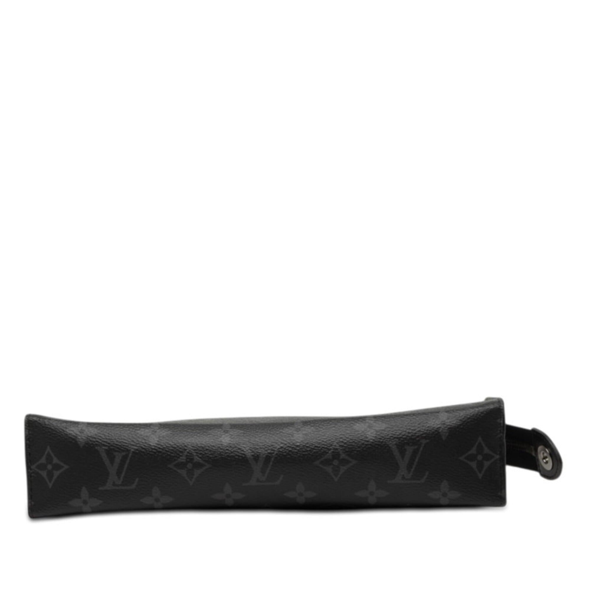 Louis Vuitton Black Pvc Leather Clutch Bag Pochette (Pre-Owned)