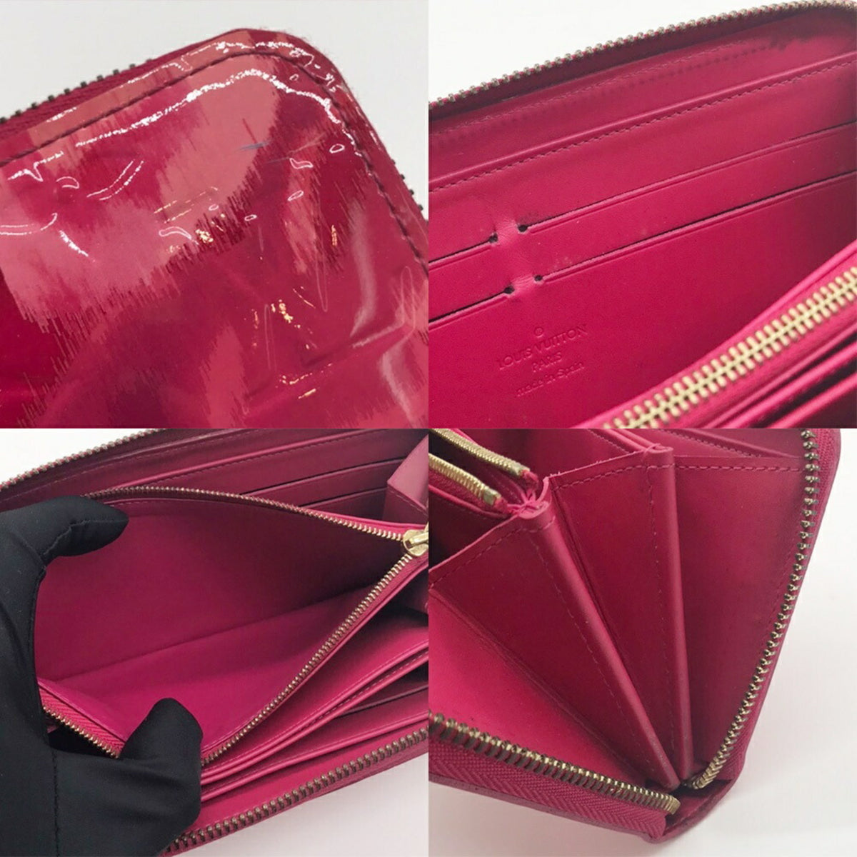 Louis Vuitton Pink Vernis Rose Long Wallet (Bi-Fold) (Pre-Owned)