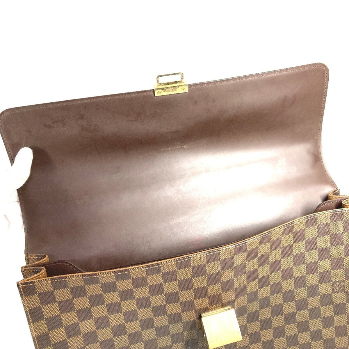 Louis Vuitton Brown Damier Canvas Ebene Damier Canvas Briefcase Handbag (Pre-Owned)