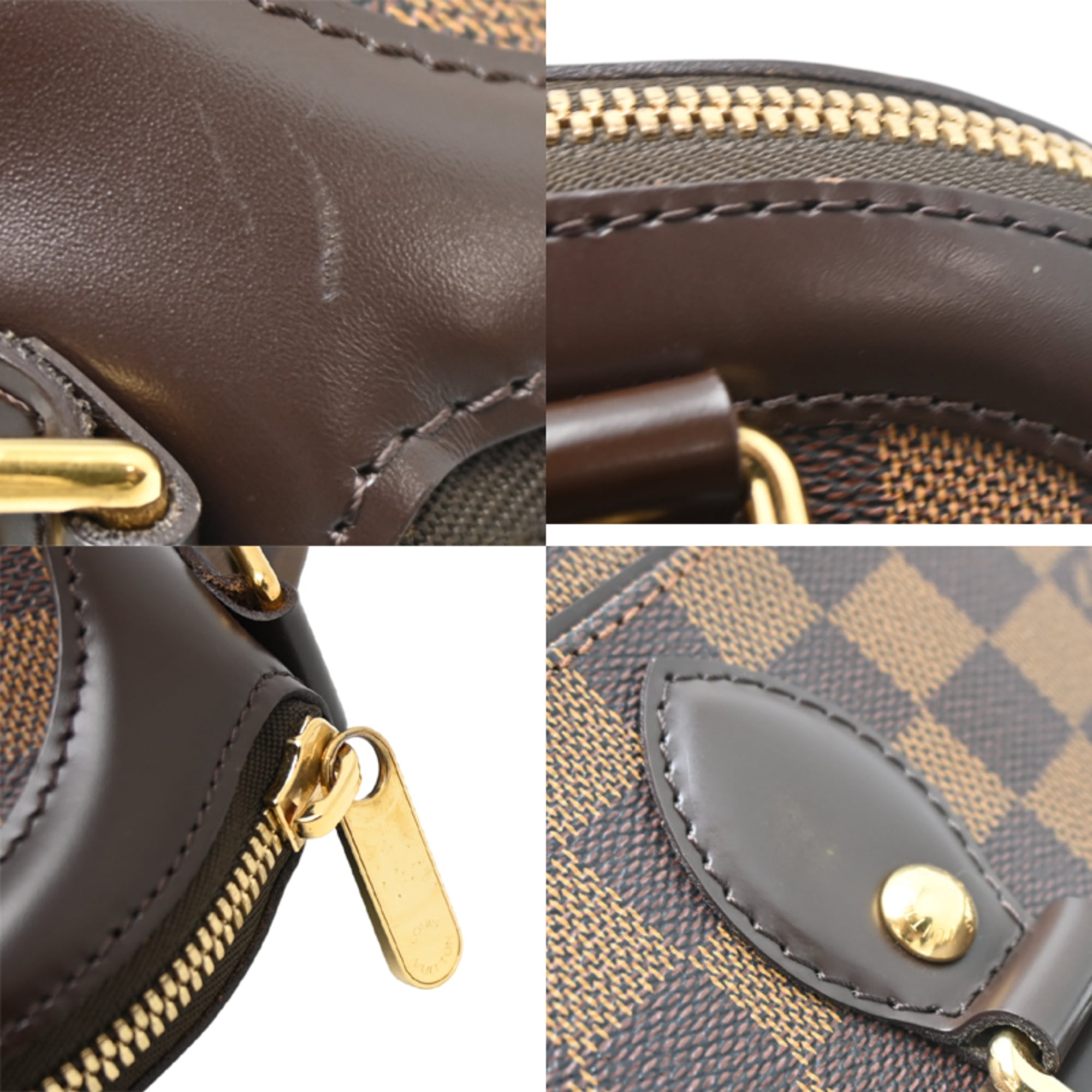 Louis Vuitton Brown Damier Canvas Ebene Handbag (Pre-Owned)