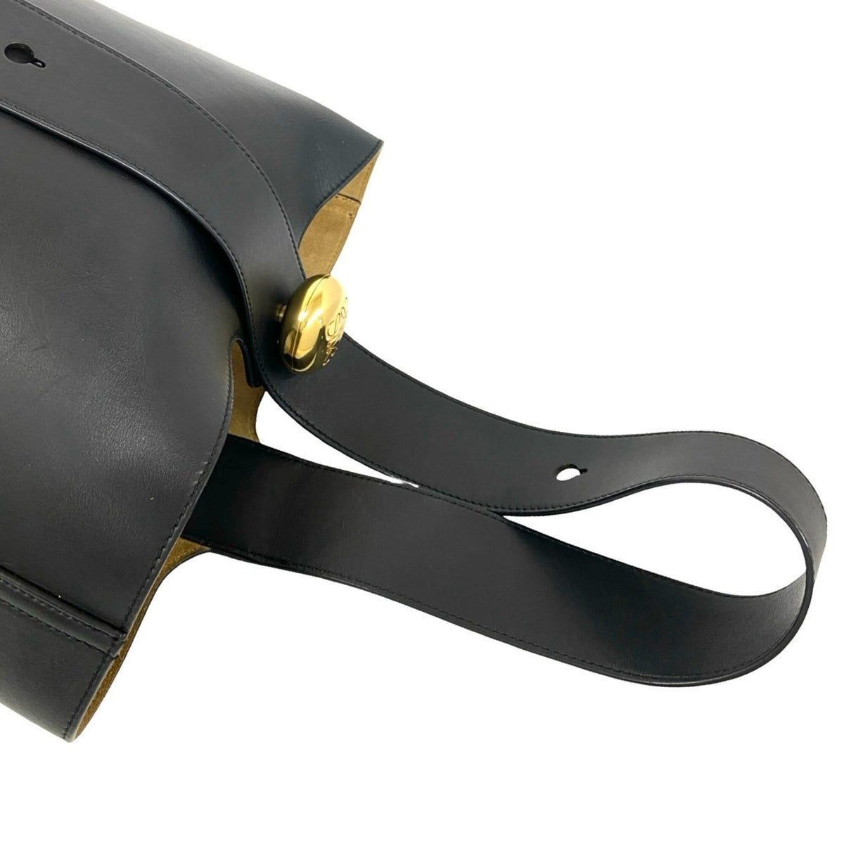 Loewe Black Leather Shoulder Bag Tote Bag (Pre-Owned)