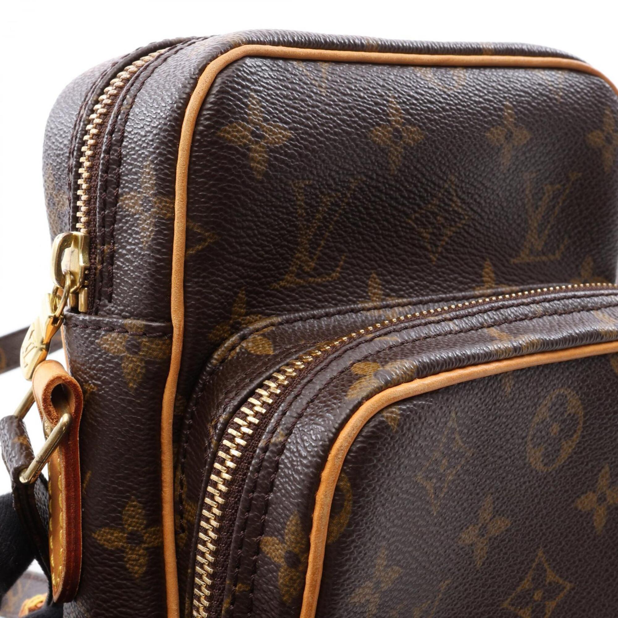 Louis Vuitton Brown Coated Canvas Pvc Monogram Leather Handbag Shoulder Bag (Pre-Owned)