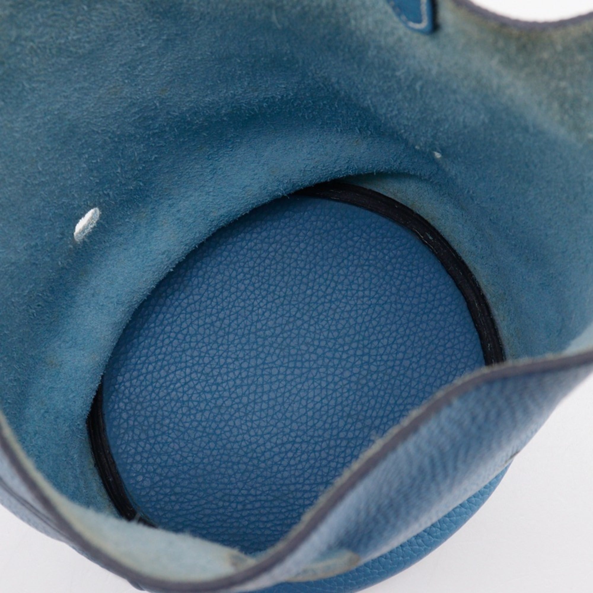 Hermes Blue Blue Jean Taurillon Clemence Leather Shoulder Bag (Pre-Owned)