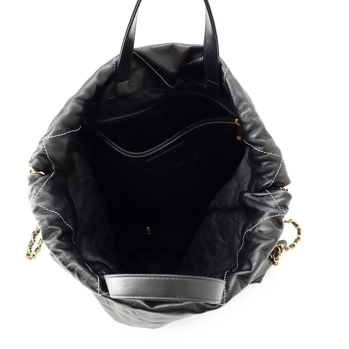 Chanel Black Leather Backpack (Pre-Owned)