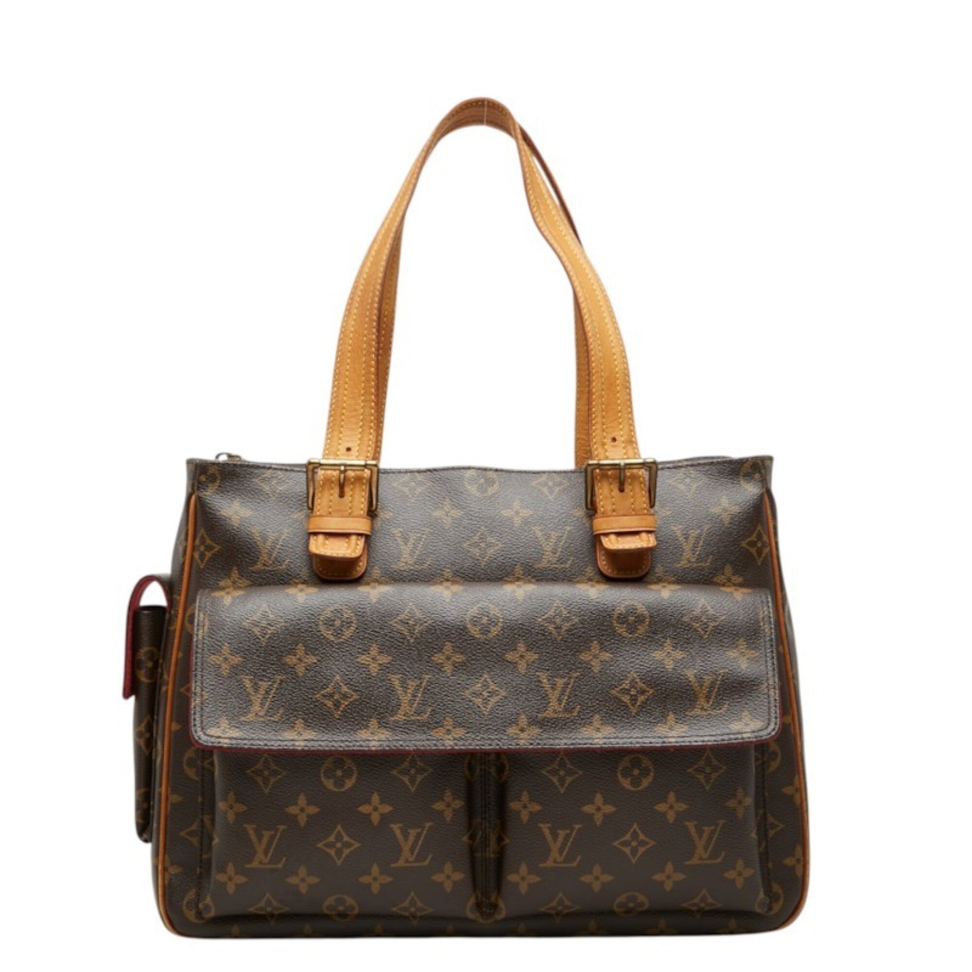 Louis Vuitton Brown Monogram Pvc Leather Shoulder Bag Tote Bag (Pre-Owned)