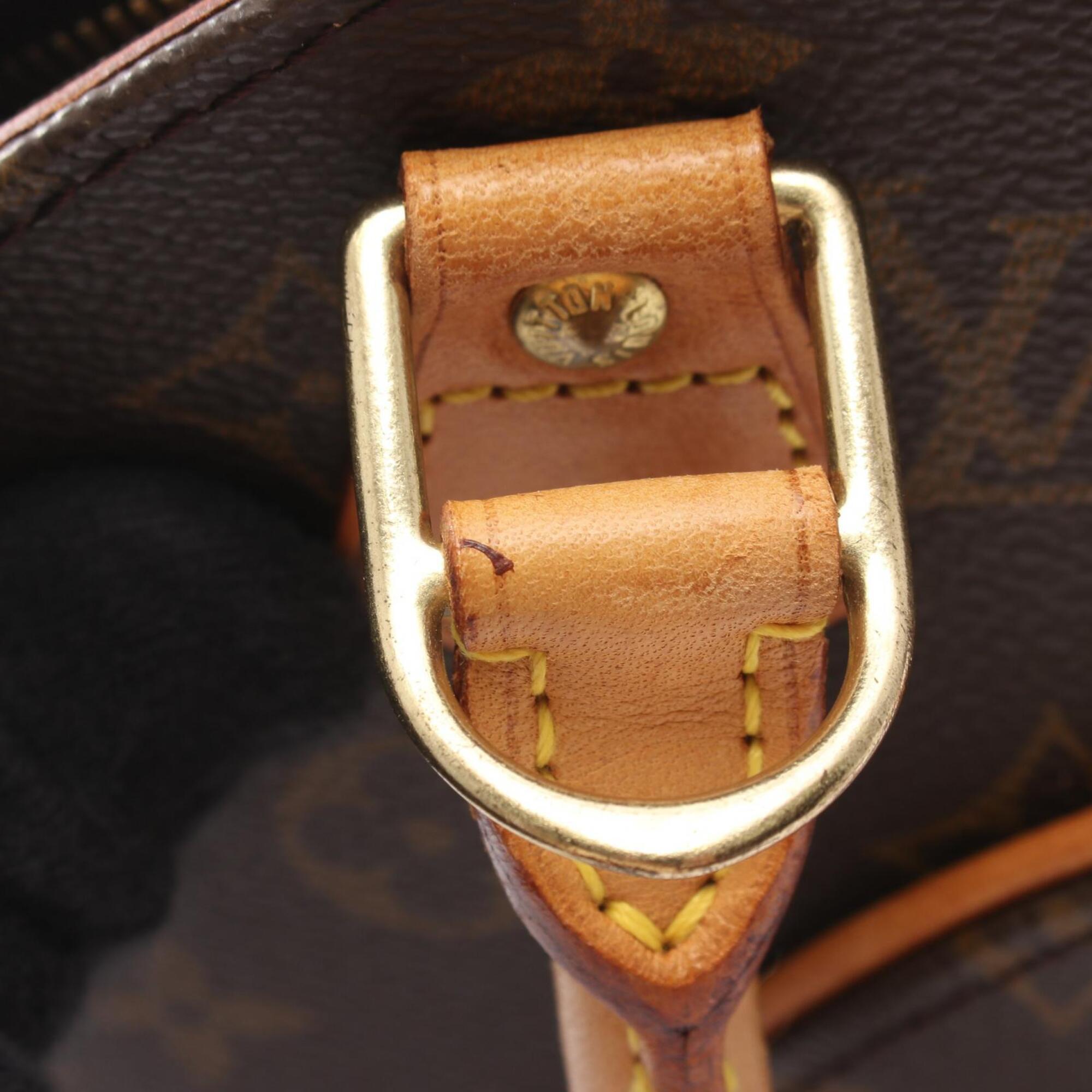 Louis Vuitton Brown Coated Canvas Pvc Monogram Leather Handbag (Pre-Owned)