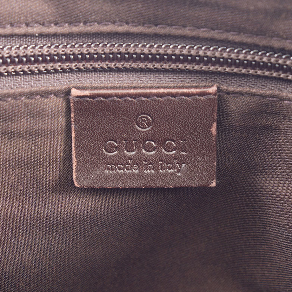 Gucci Beige Brown Gg Canvas Leather Shoulder Bag (Pre-Owned)