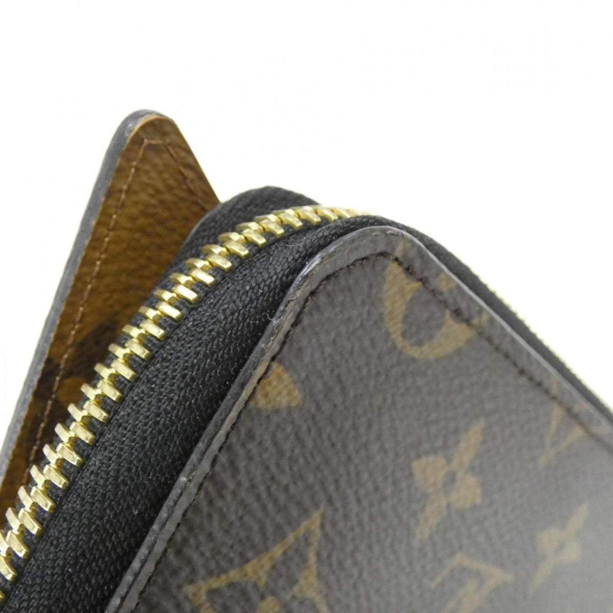 Louis Vuitton Marron Coated Canvas Long Wallet (Bi-Fold) (Pre-Owned)