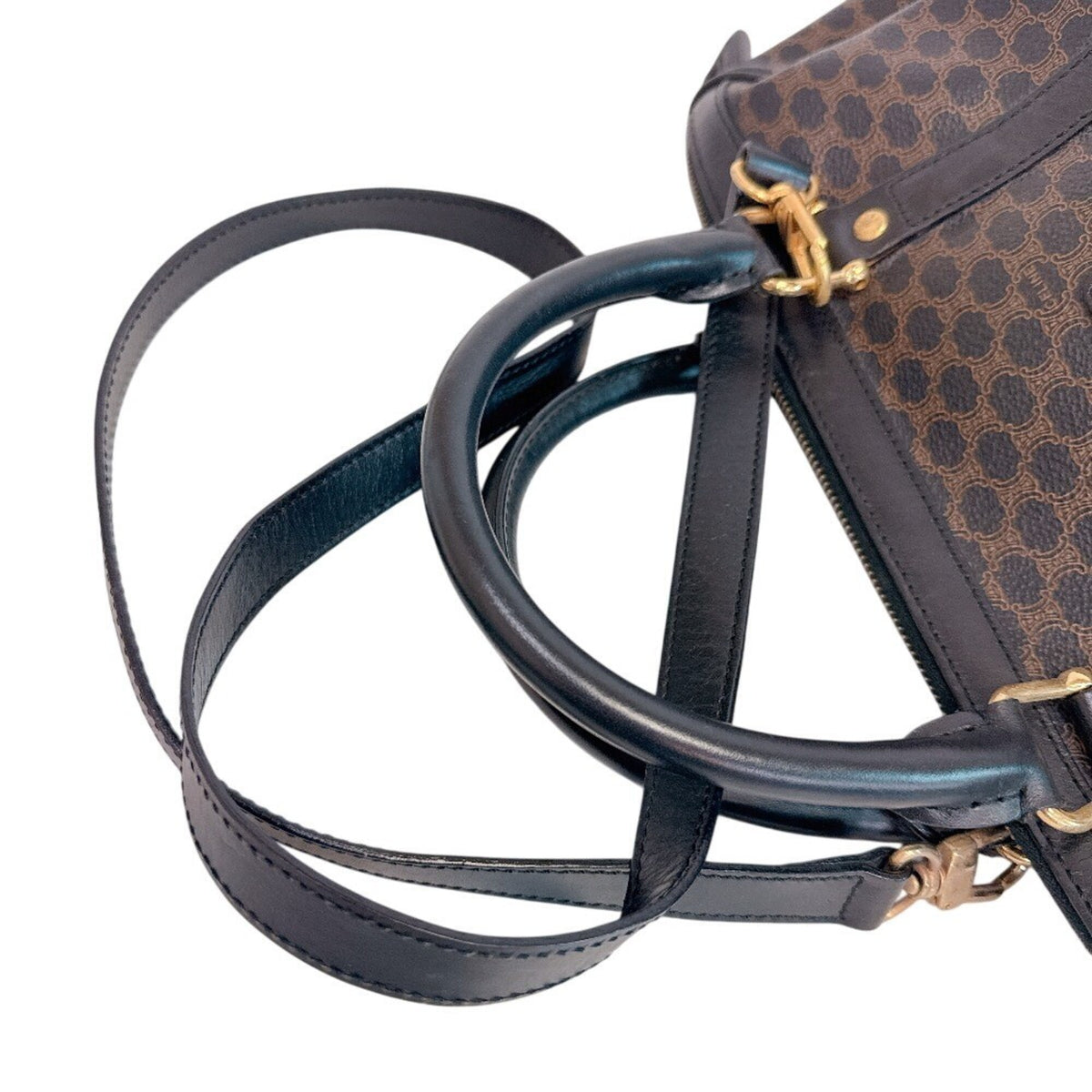 Celine Brown Leather Boston Bag (Pre-Owned)